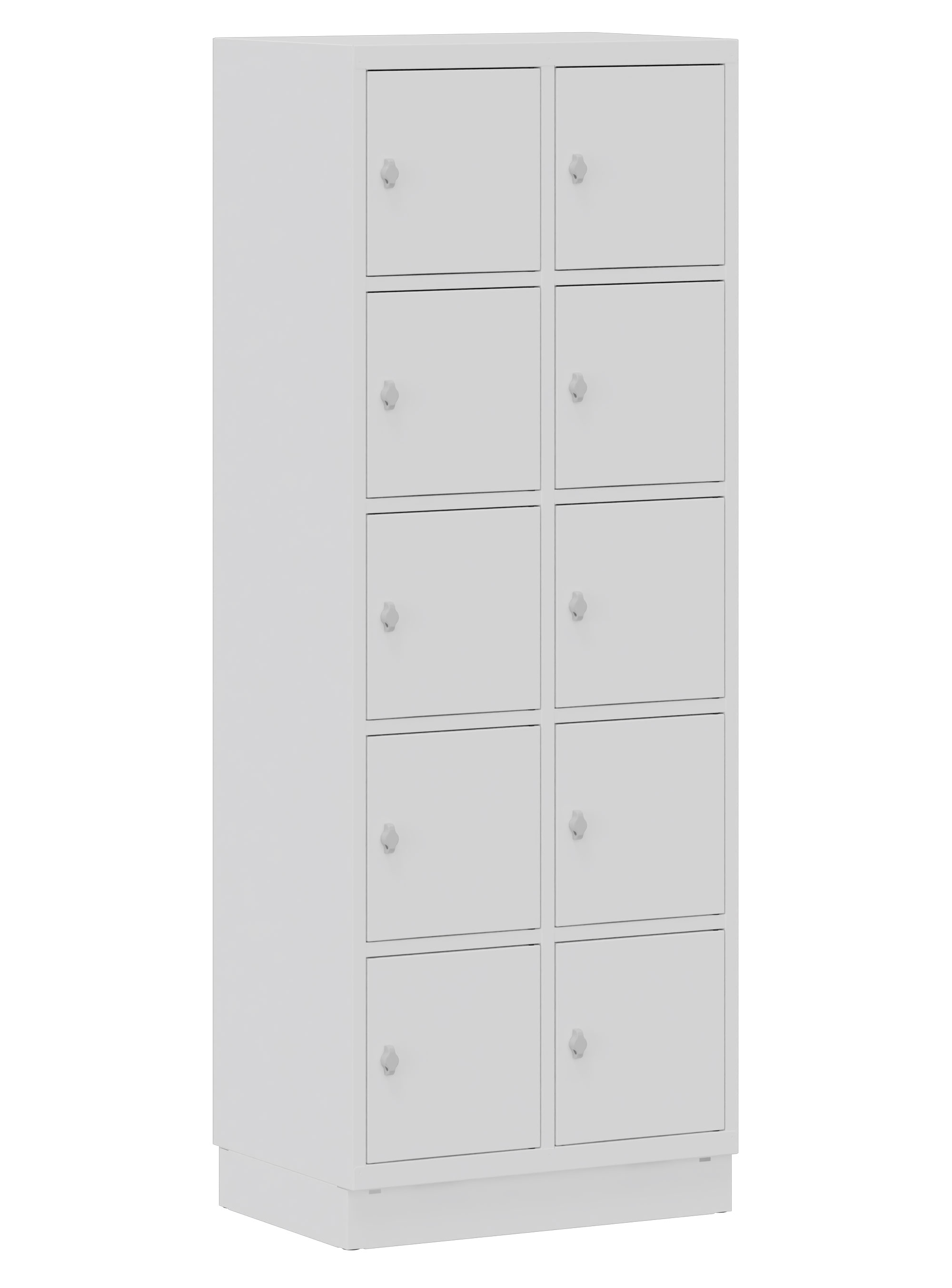 Schultaschenschrank 2x5 Fächer weiß