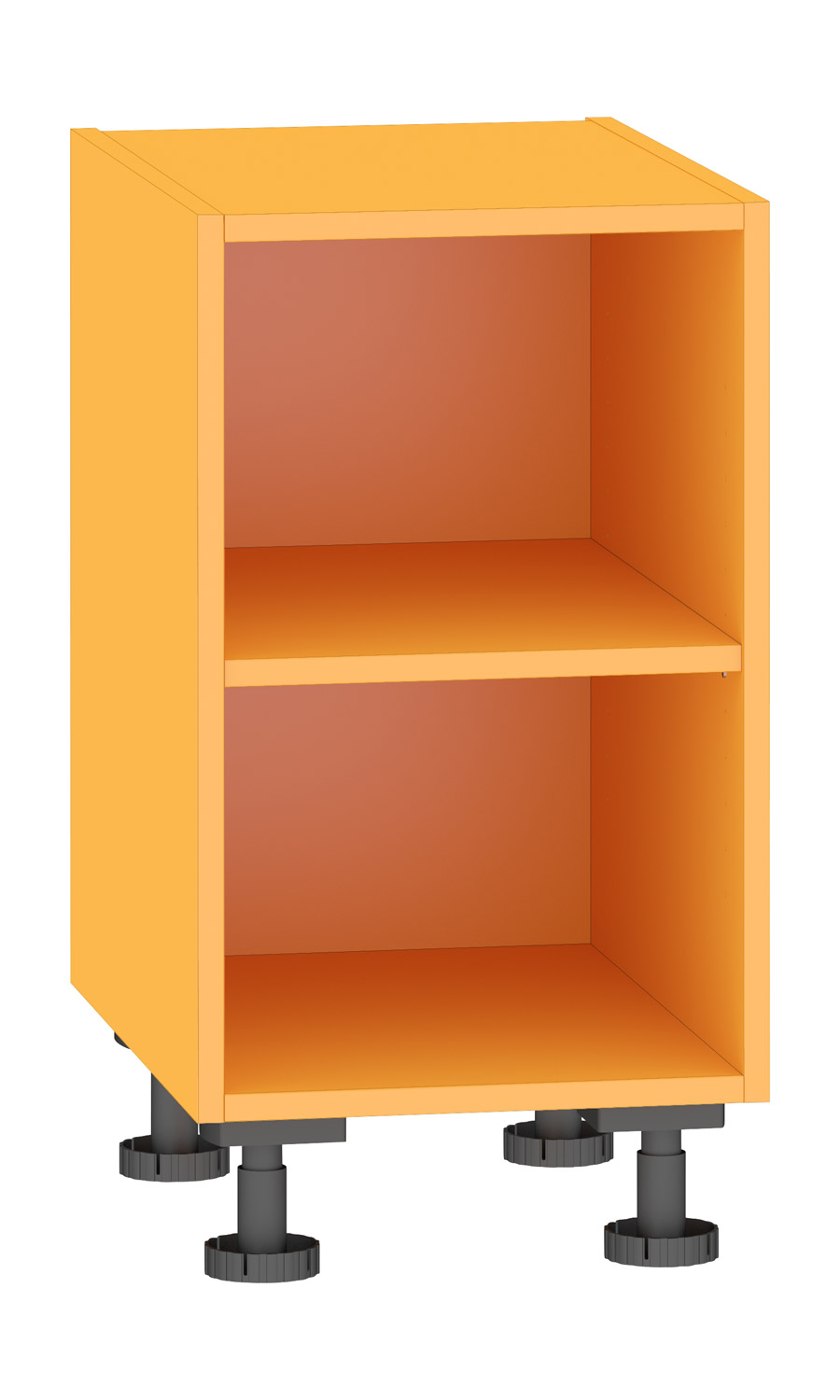 Regal 7, Breite 40 cm, orange