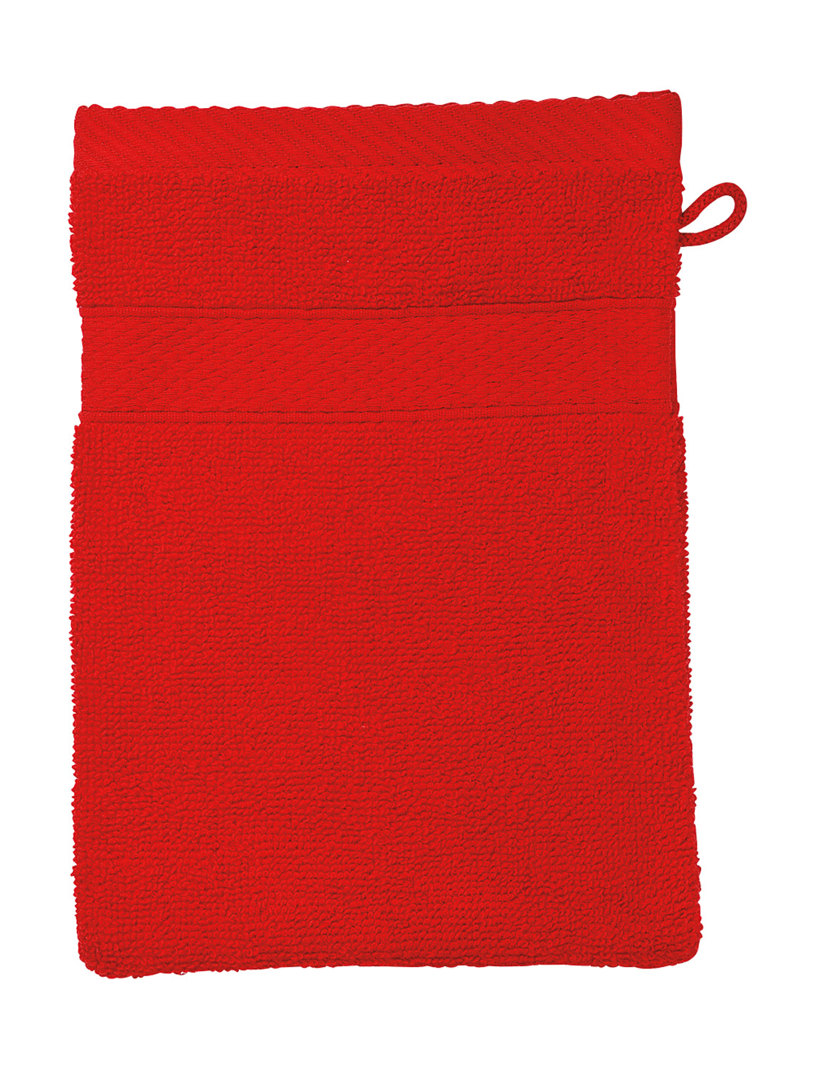 Waschhandschuh 15 x 21 cm rot