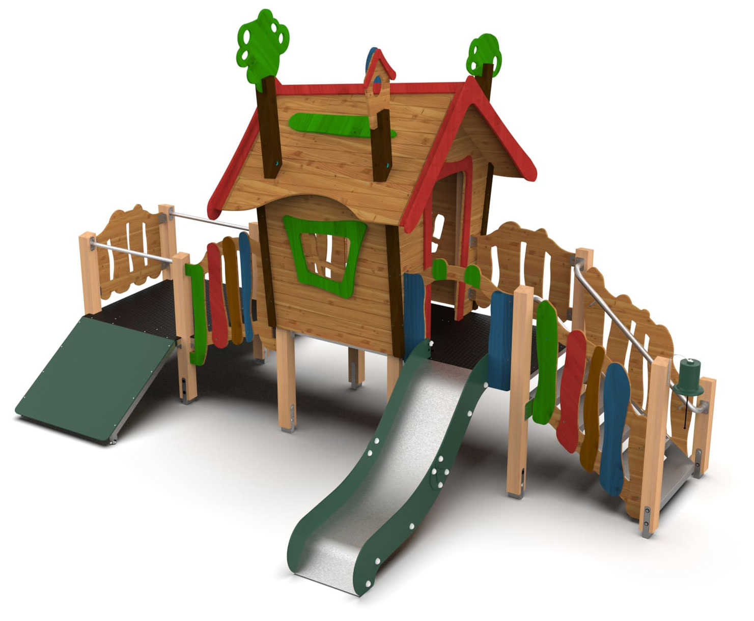 "Wichtelwald" Spielanlage Rutsche & Rampe