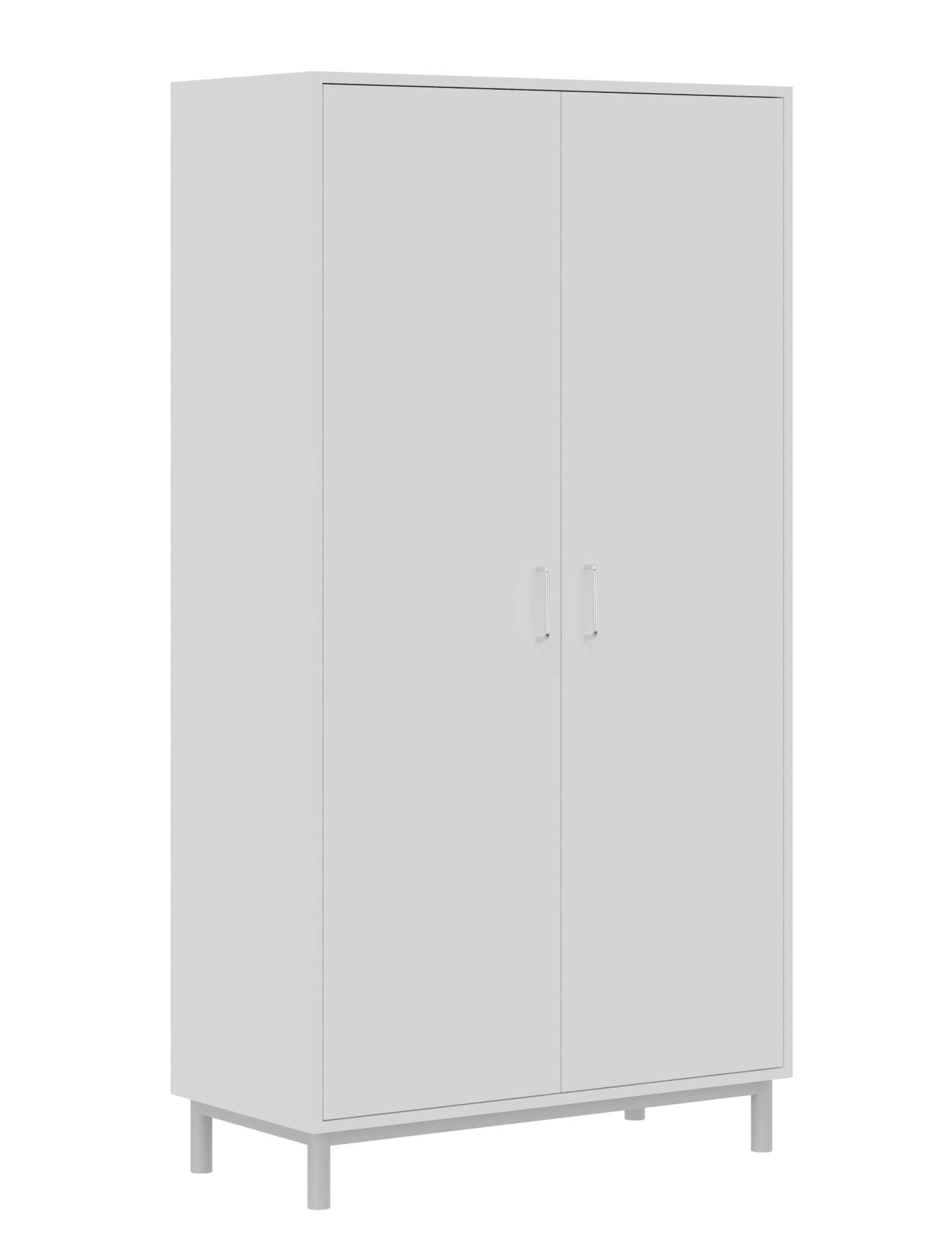 Hochschrank, Breite 104,8 cm weiß Dekor