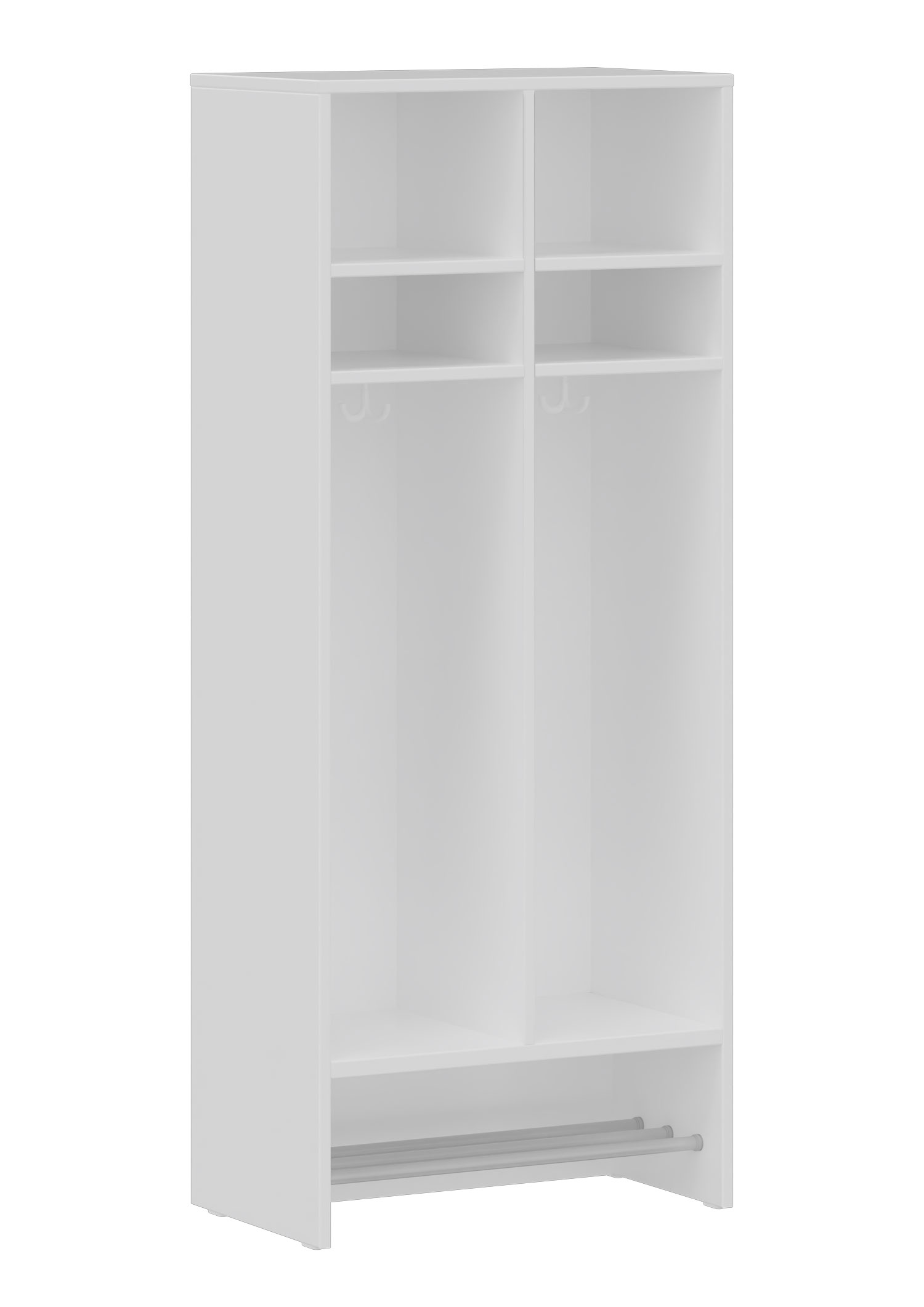 hej Schrankgarderobe D mit 30,8 cm Fachbreite Größe 3, 2 Schrankfächer