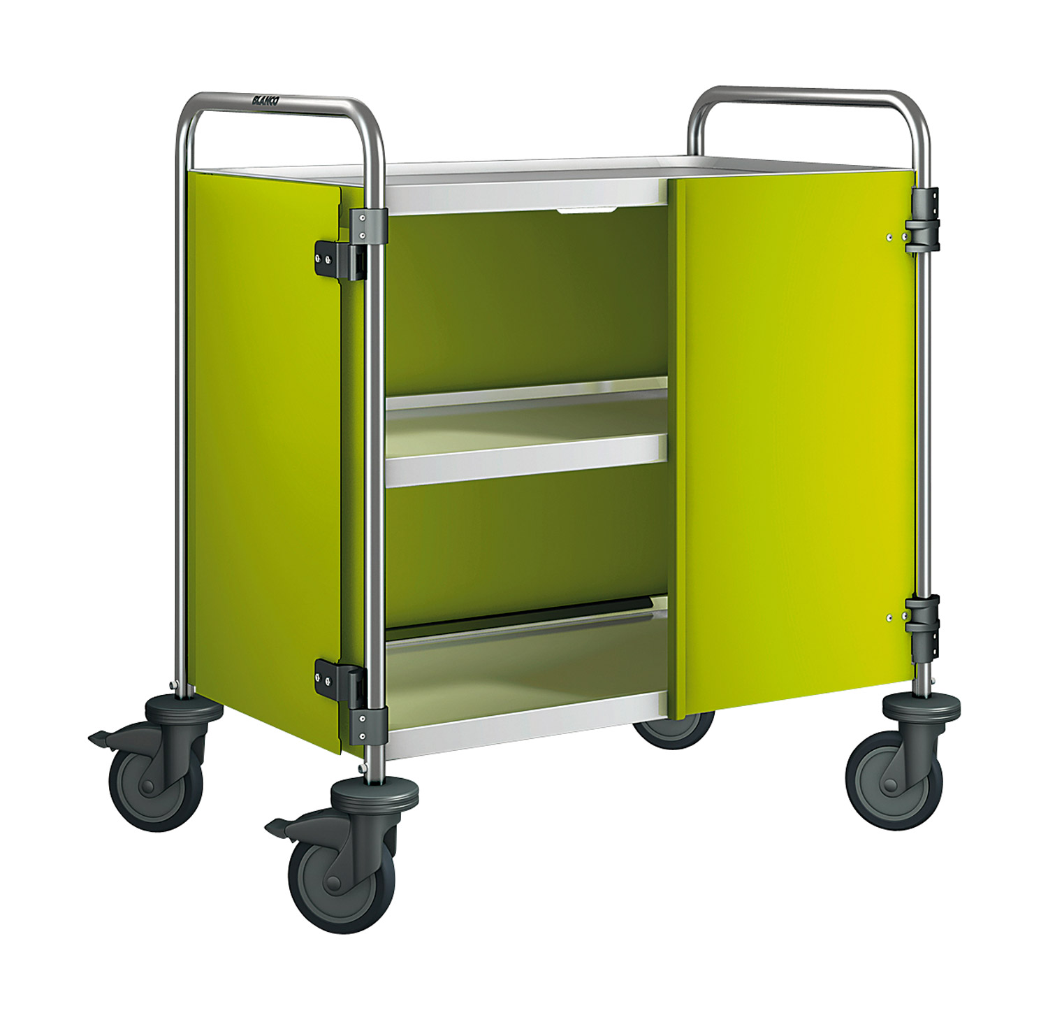 Servierwagen mit Verkleidung limette