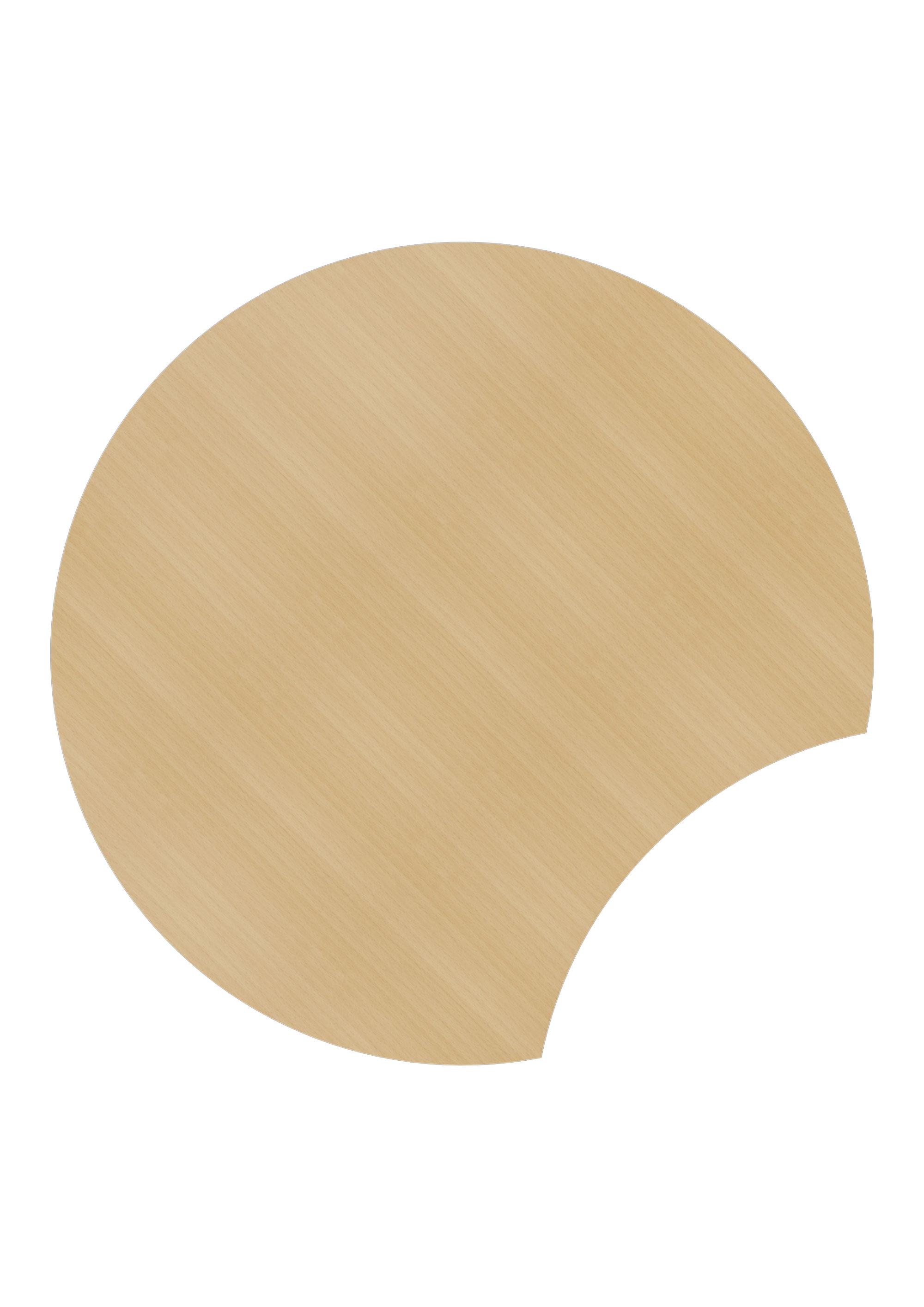 Tischplatte Doki als Variabler Ø 110 cm