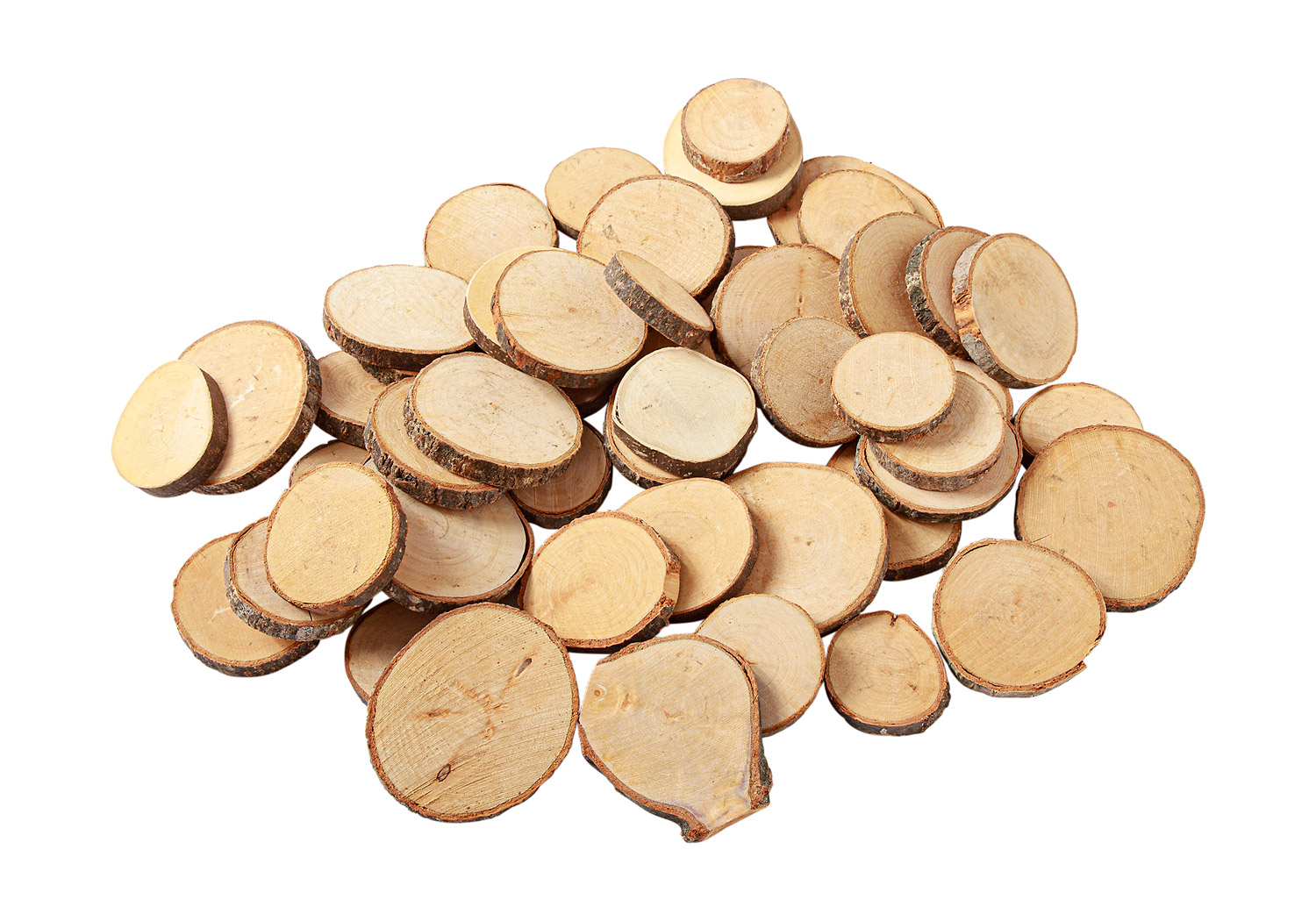 Naturholzscheiben rund, groß Naturholzscheiben rund, groß