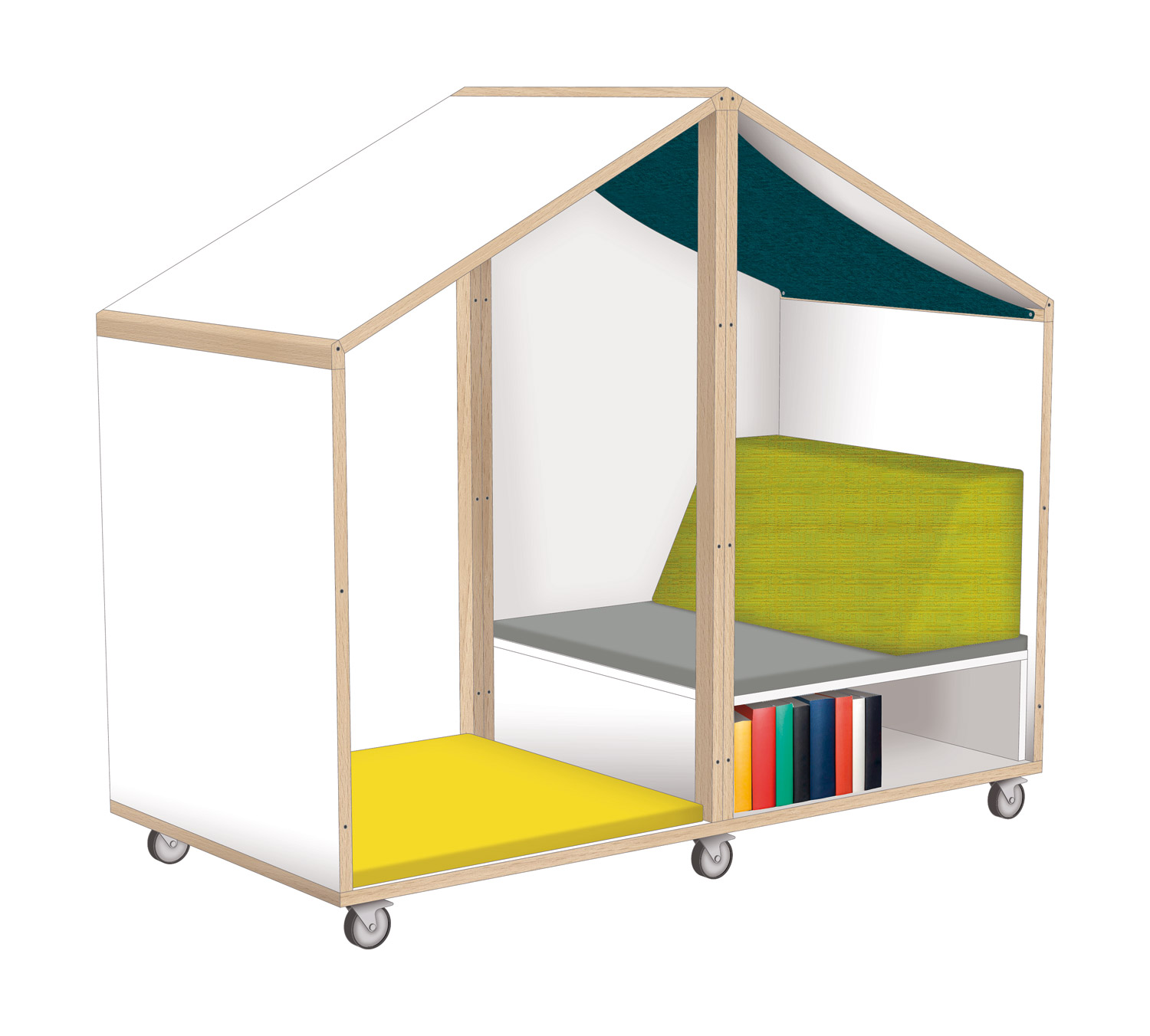 Große RaumHäuser Haus 2, Rückwand teiloffen Große RaumHäuser Haus 2, Rückwand teiloffen