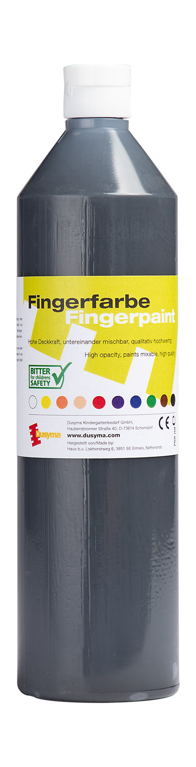 Fingerfarbe schwarz