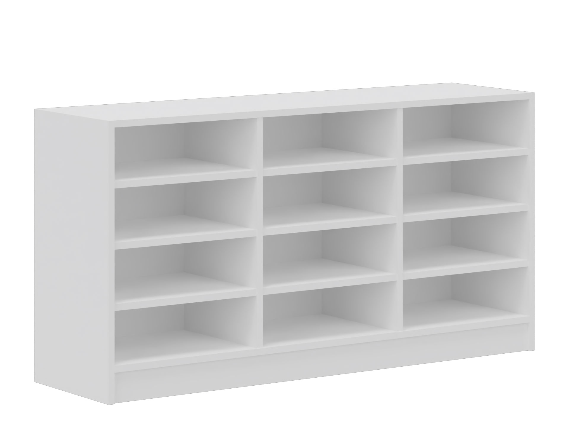 Raumteilregal mit Rückwand, Breite 149 cm mit kompletter Rückwand