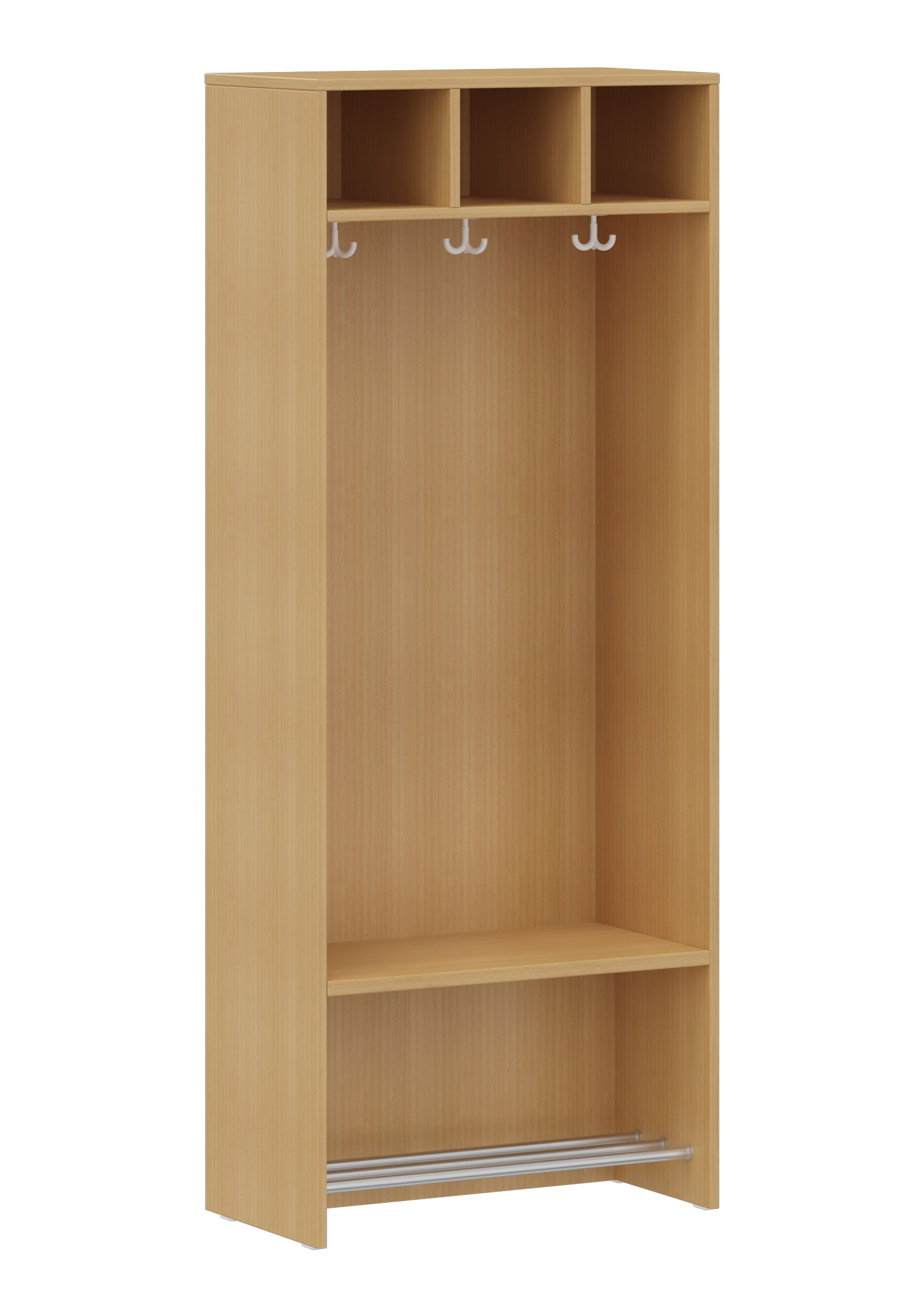 hej Regalgarderobe A mit 22,6 cm Fachbreite Größe 5, 3 Schrankfächer