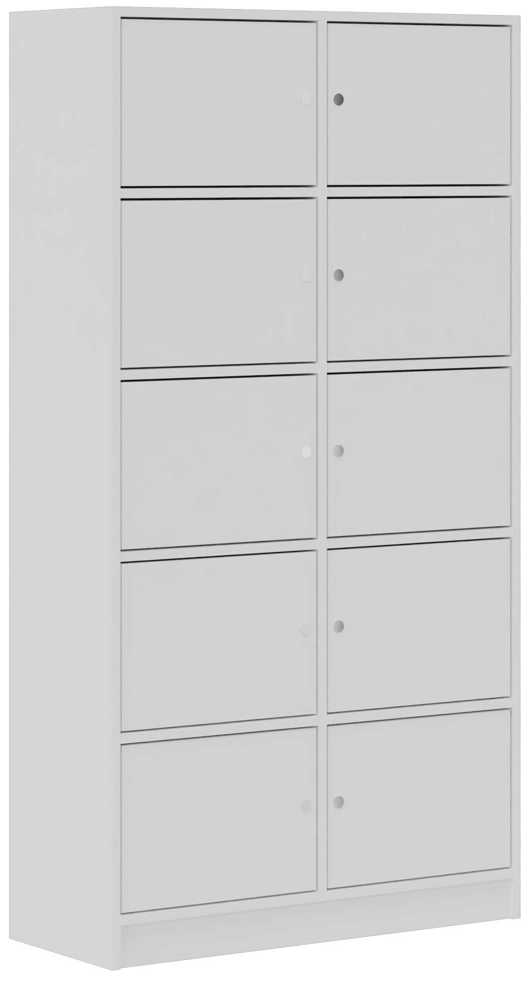 Fächerschrank, Schließfachschrank mit 10 Fächern Fächerschrank, Schließfachschrank mit 10 Fächern