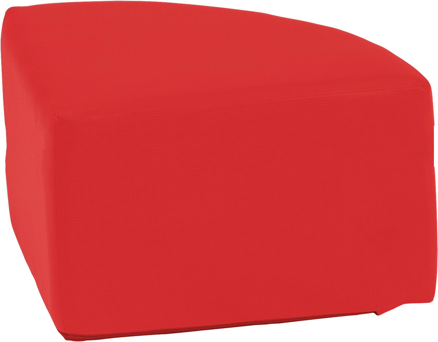 Hocker Viertelkreis rot