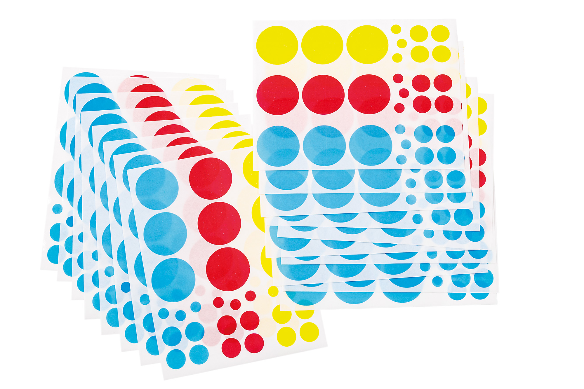 Farbkreis-Sticker transparent