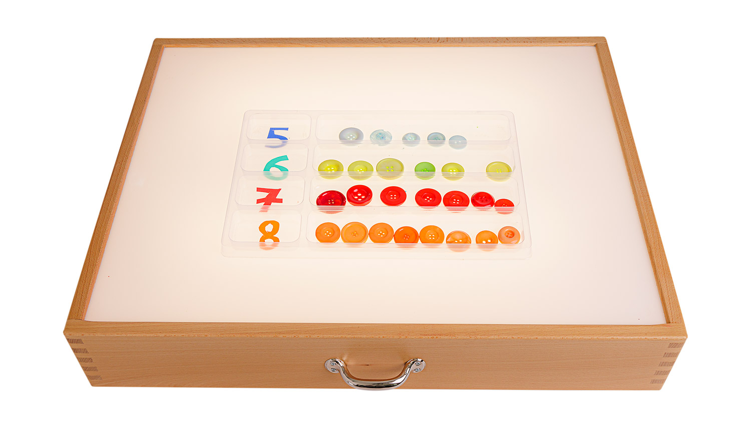 Sortiertabletts transparent