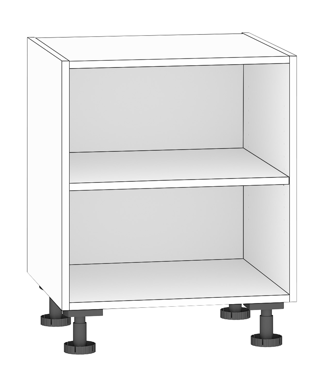Regal 9, Breite 60 cm, weiß