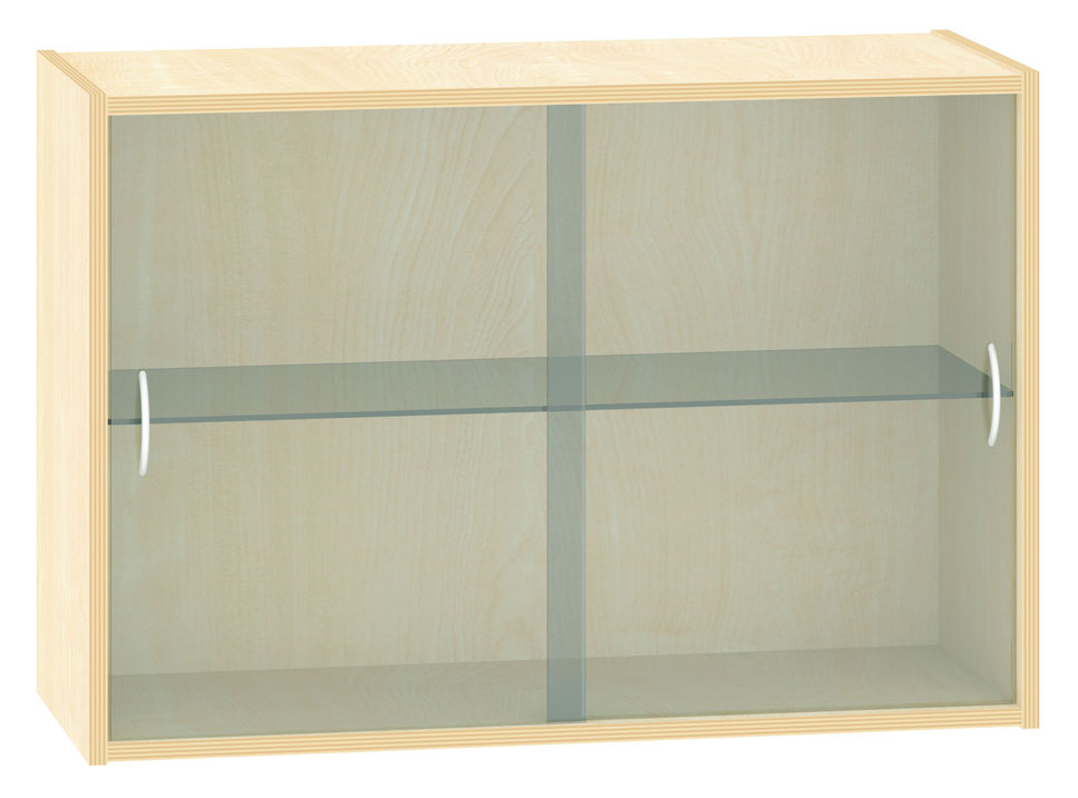 Hängeschrank mit Glasschiebetüren, Breite 100 cm