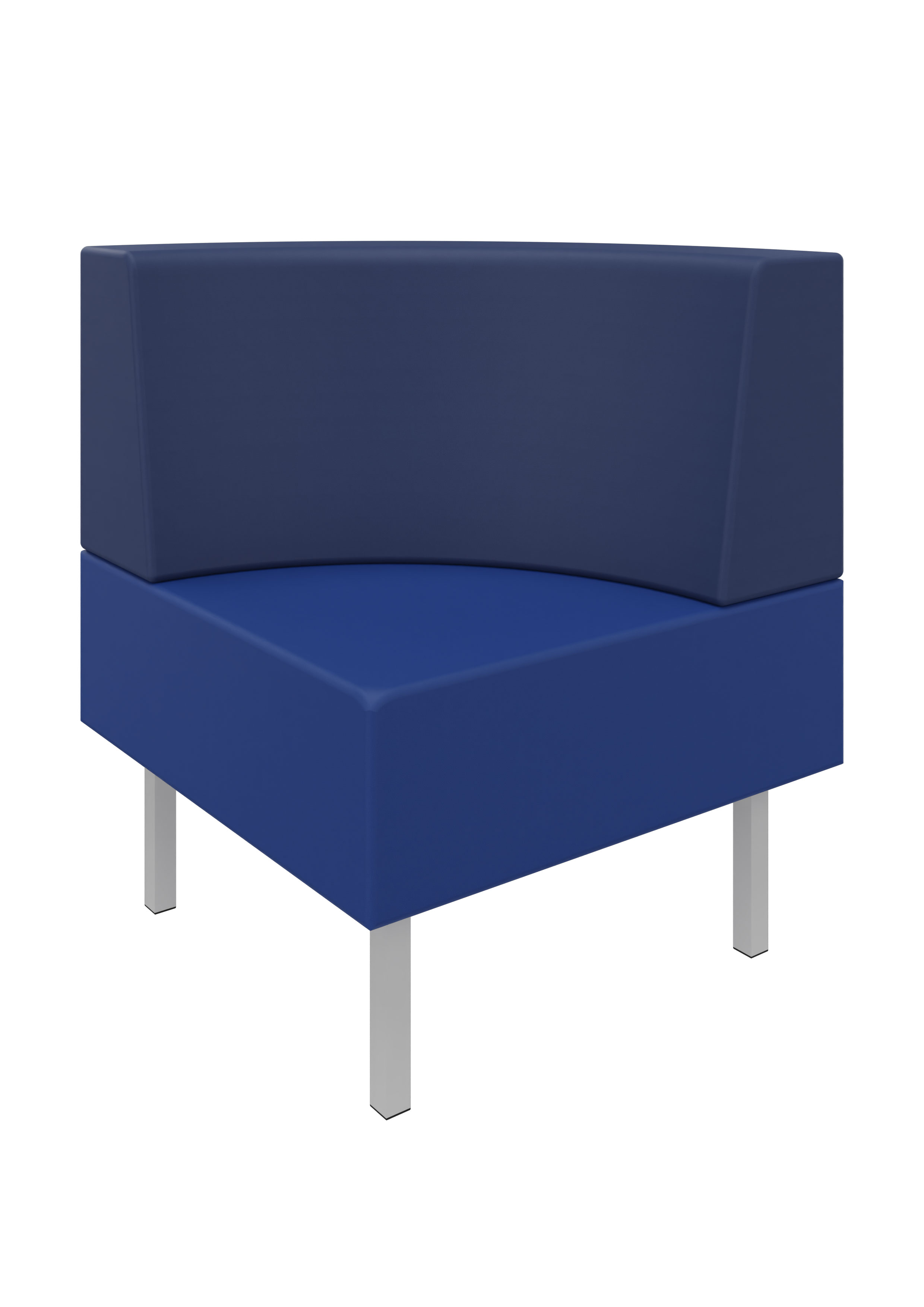 Litti Viertelkreis Inneneck SOFTSKIN royalblau / dunkelblau