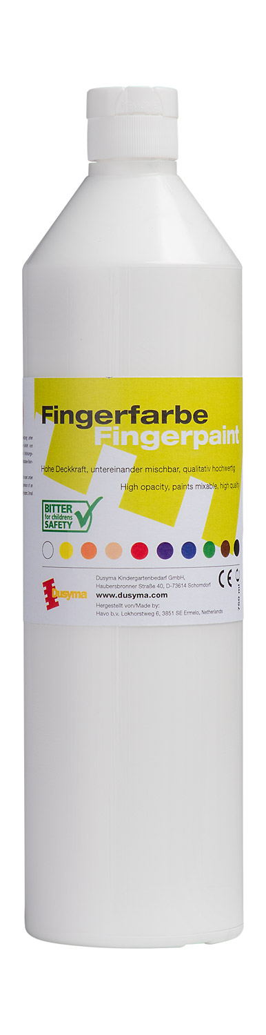 Fingerfarbe weiß