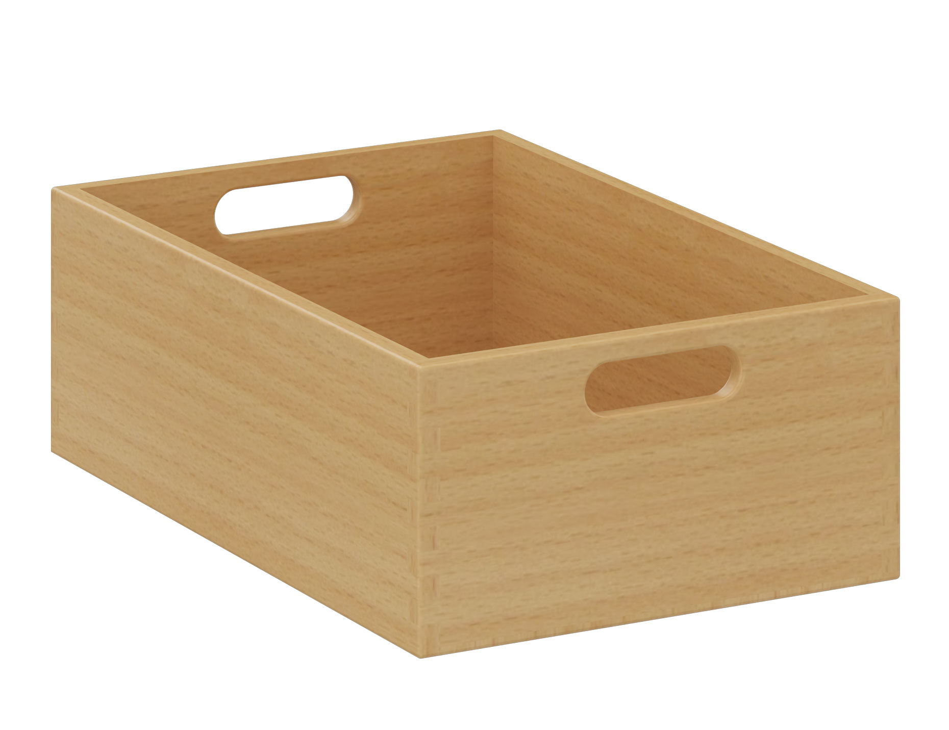 Materialkasten flach, Höhe 12 cm, Buche natur Materialkasten flach, Höhe 12 cm, Buche natur