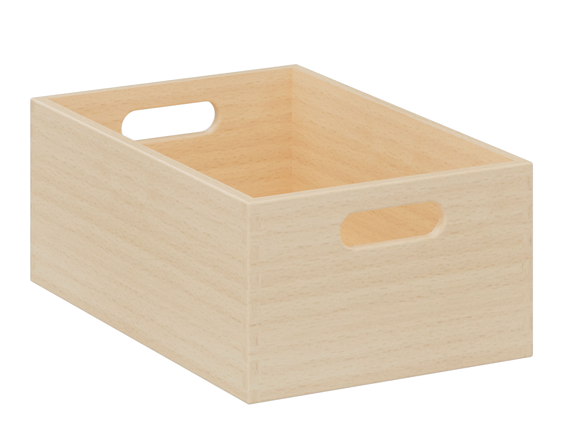 Materialkästen, Höhe 14 cm, Ahorn Optik