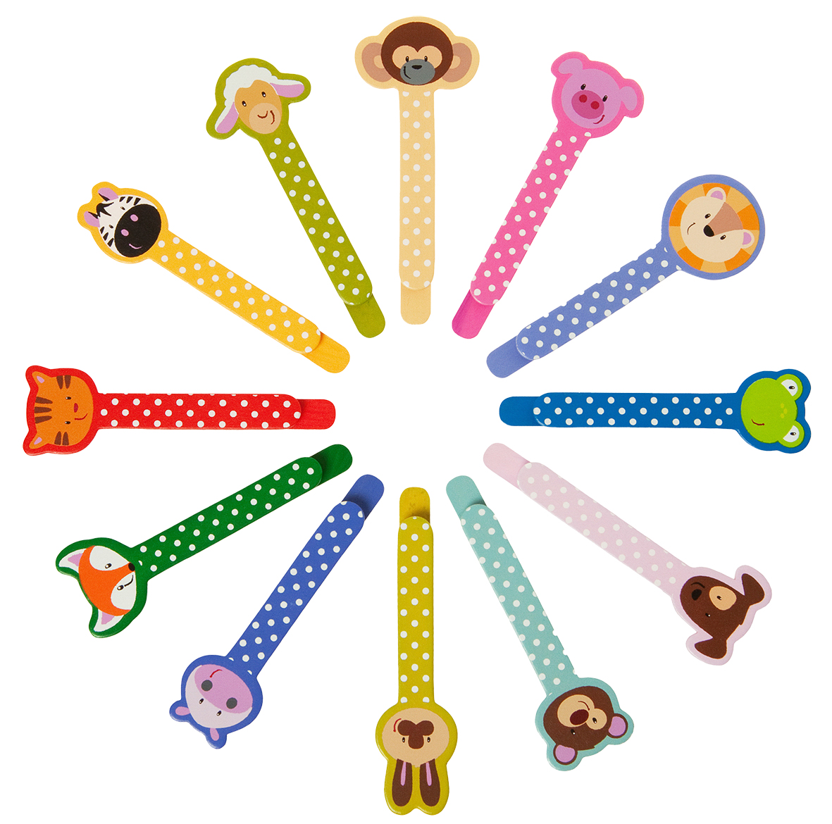 Lesezeichen Holz - Lustige Freunde