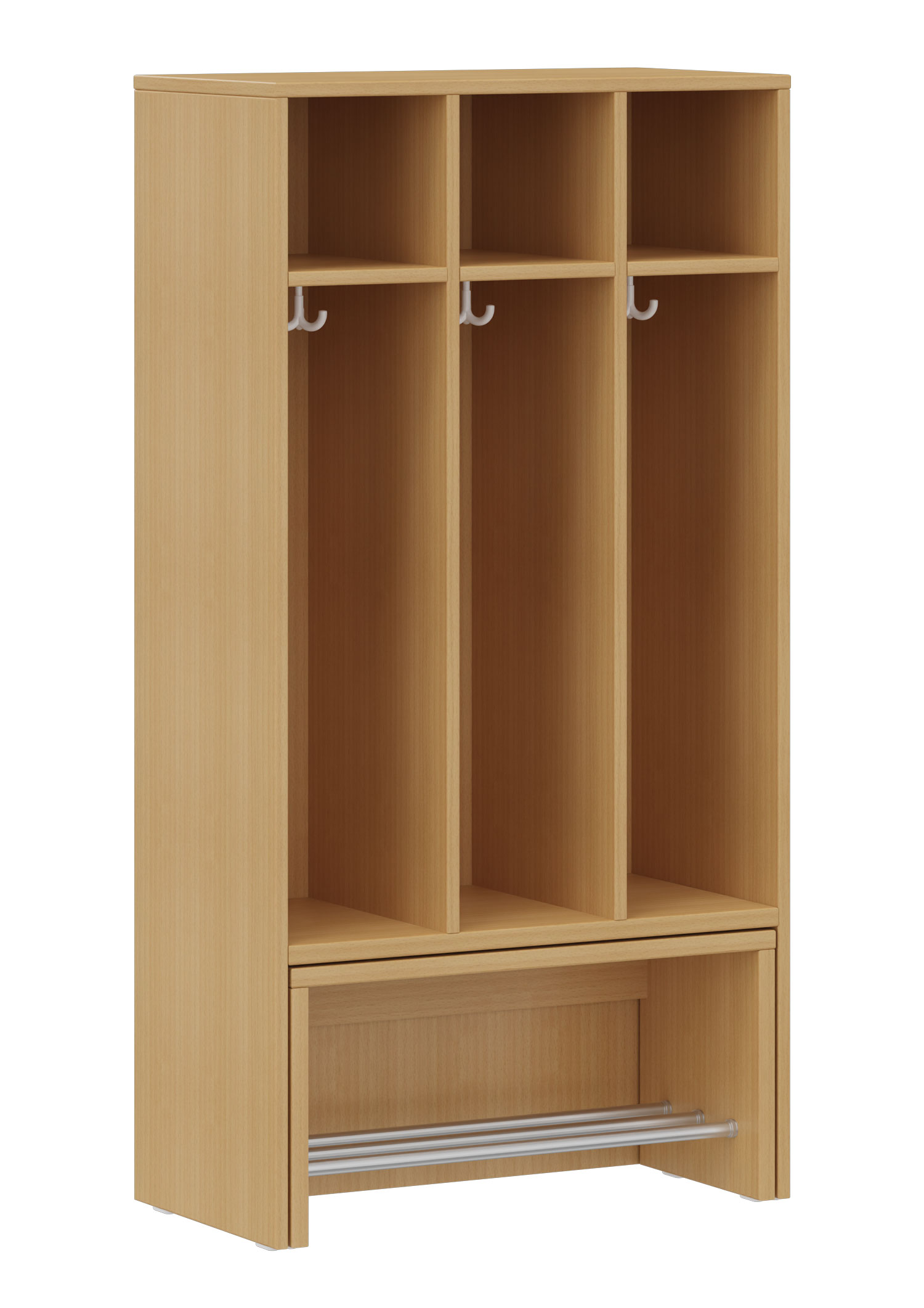 hej Garderobe mit Ausziehbank B mit 22,6 cm Fachbreite Größe 3, 3 Schrankfächer hej Garderobe mit Ausziehbank B mit 22,6 cm Fachbreite Größe 3, 3 Schrankfächer