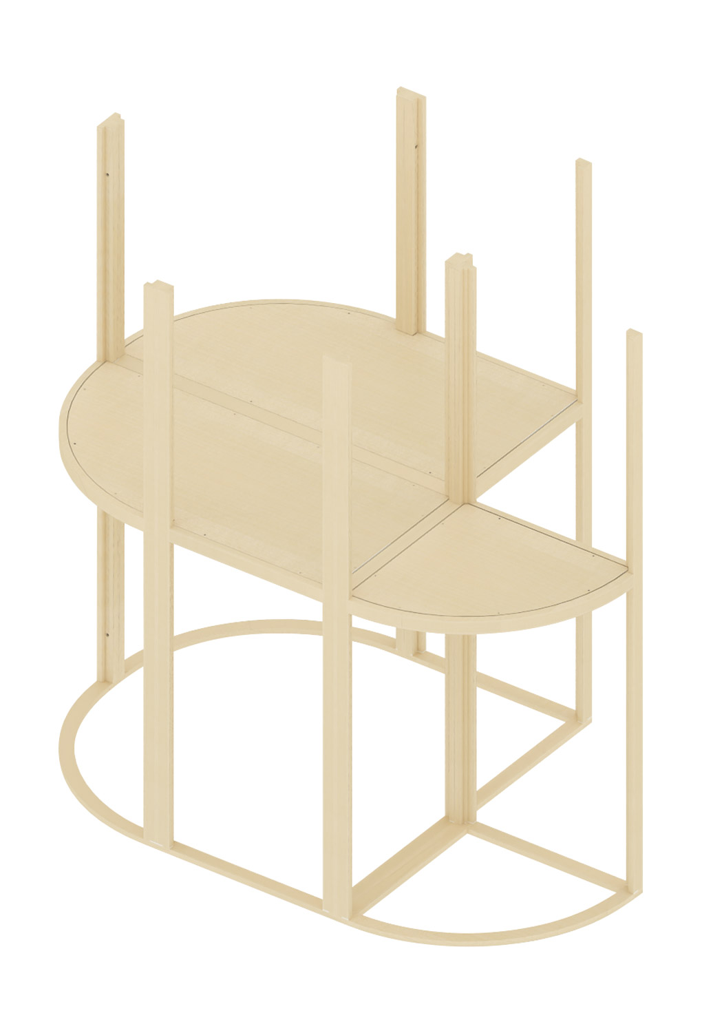 Gerüst "Nest mit Eck" hoch Gerüst "Nest mit Eck" hoch