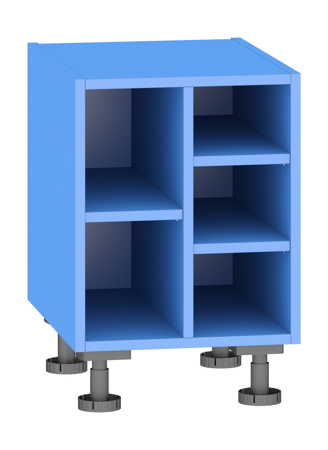 Regal 3 blau