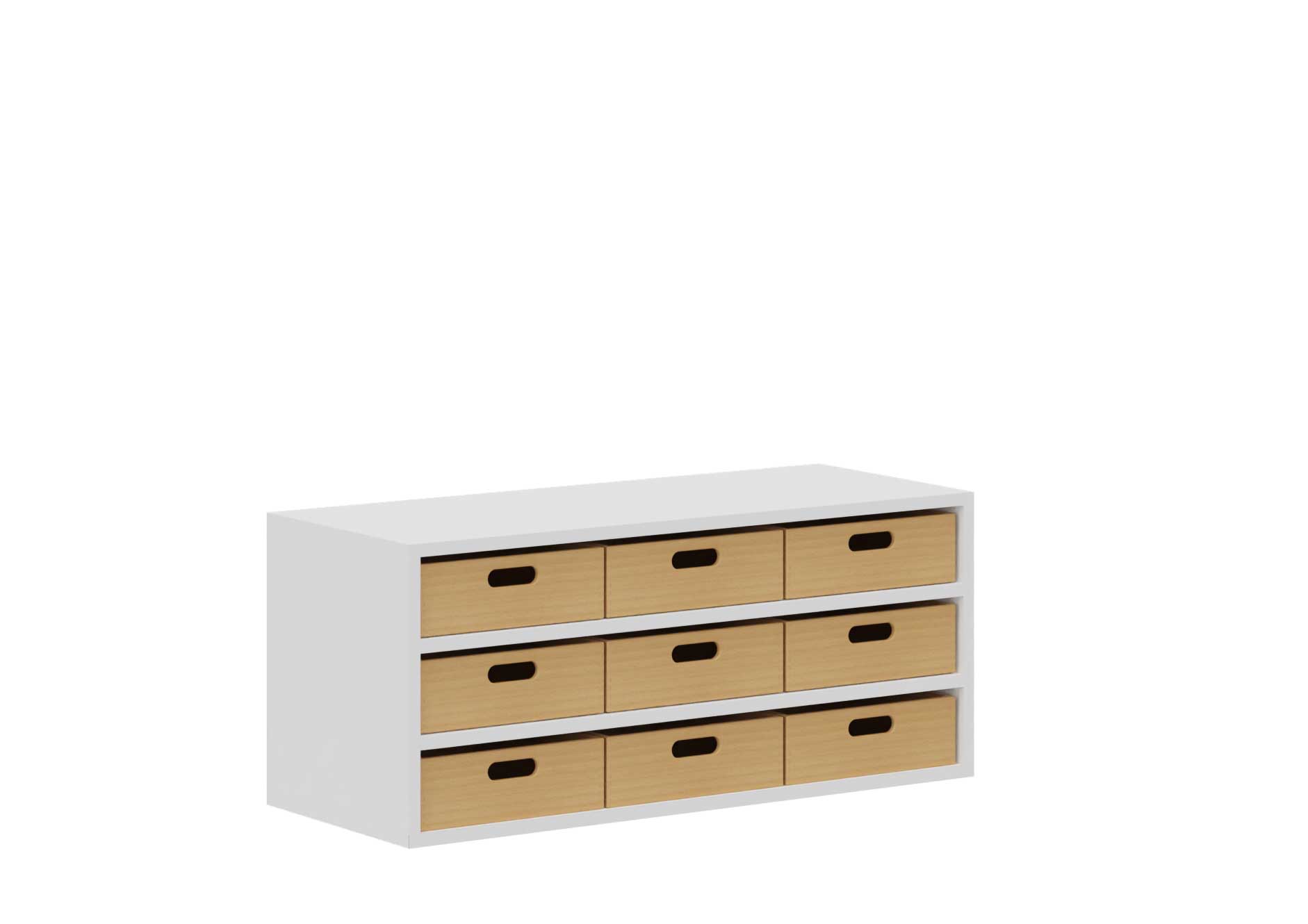 Eigentumsschrank mit 9 Materialkästen