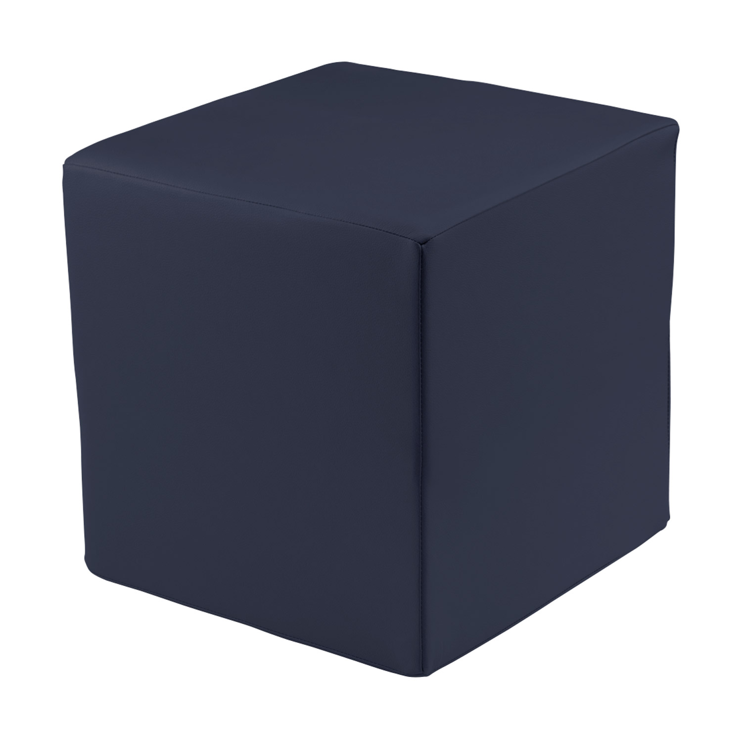 Polsterhocker Quadrat Schule Softskin dunkelblau
