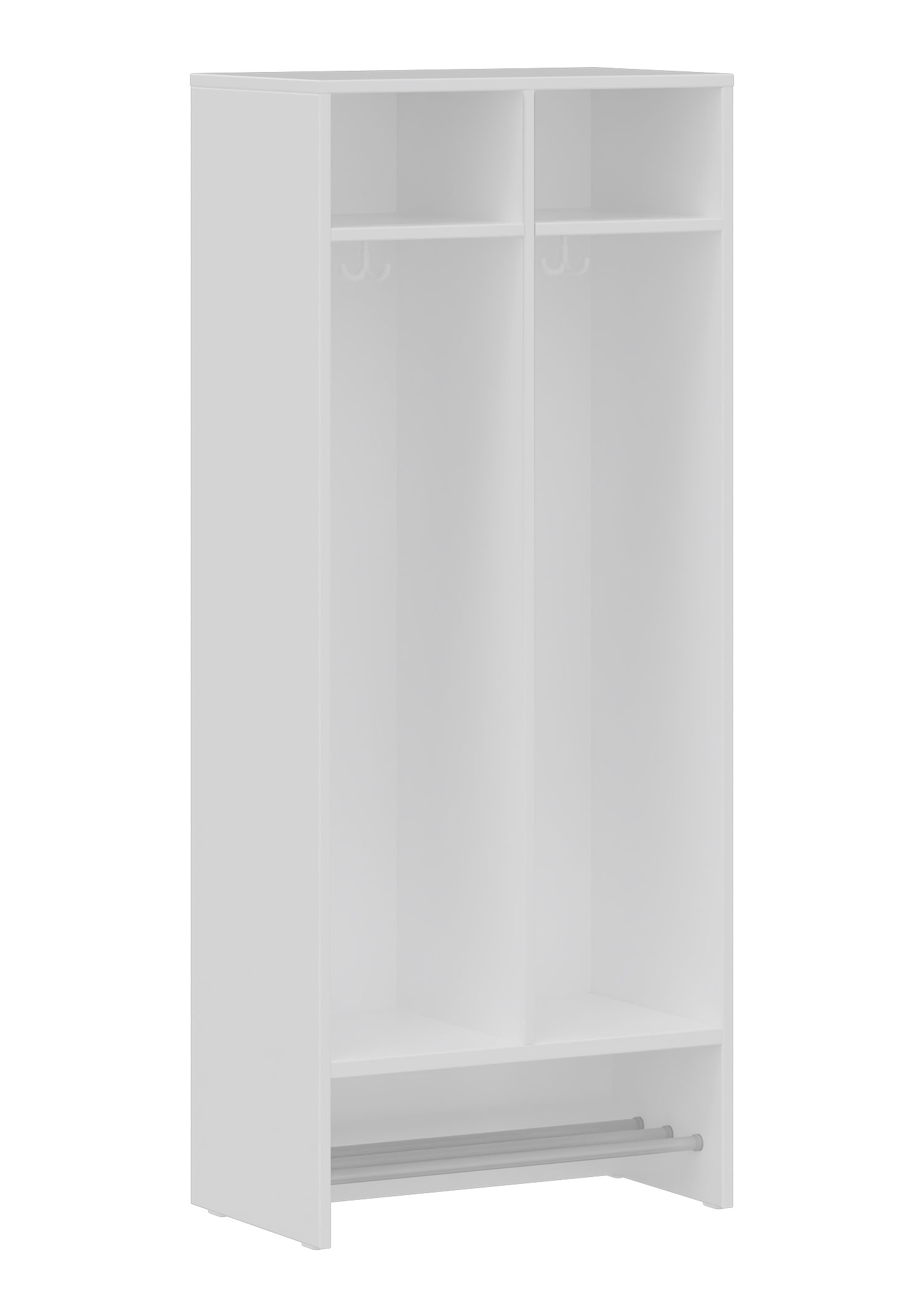hej Schrankgarderobe D mit 30,8 cm Fachbreite Größe 4, 2 Schrankfächer