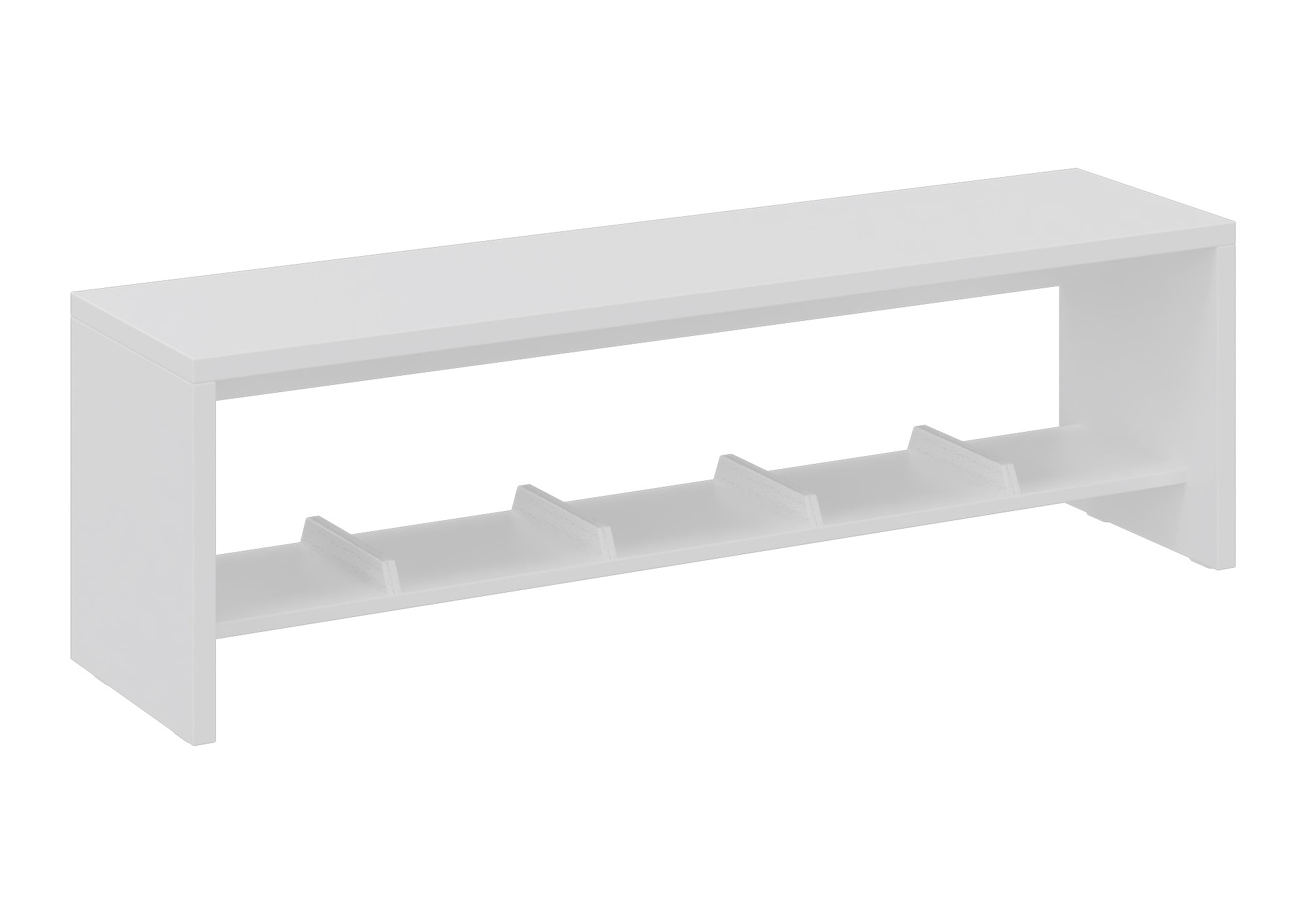 hej Garderobenbank R mit Ablage Größe 4, Breite 124,5 cm