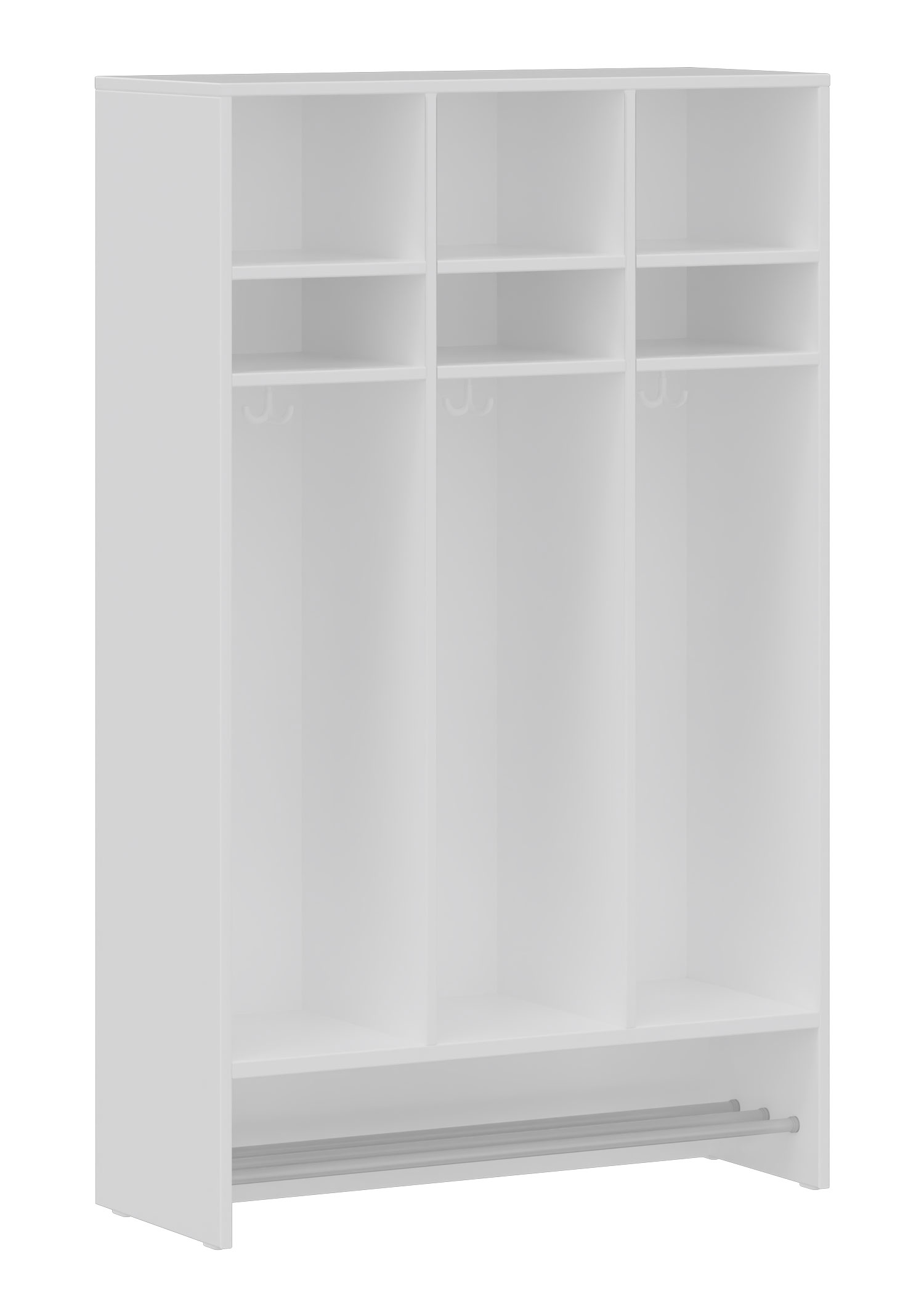 hej Schrankgarderobe D mit 30,8 cm Fachbreite Größe 3, 3 Schrankfächer