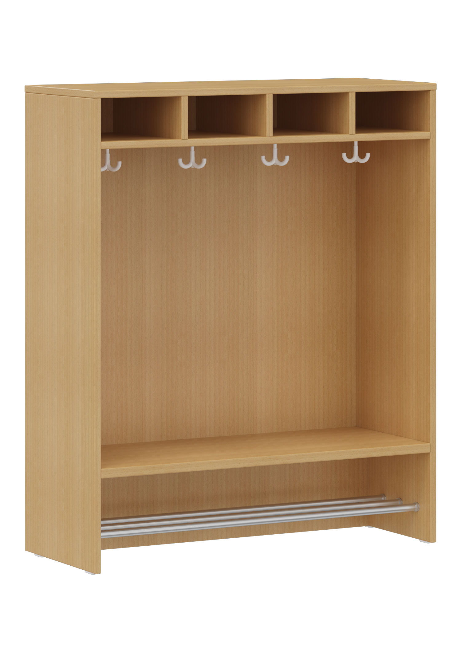 hej Regalgarderobe A mit 22,6 cm Fachbreite Größe 1, 4 Schrankfächer