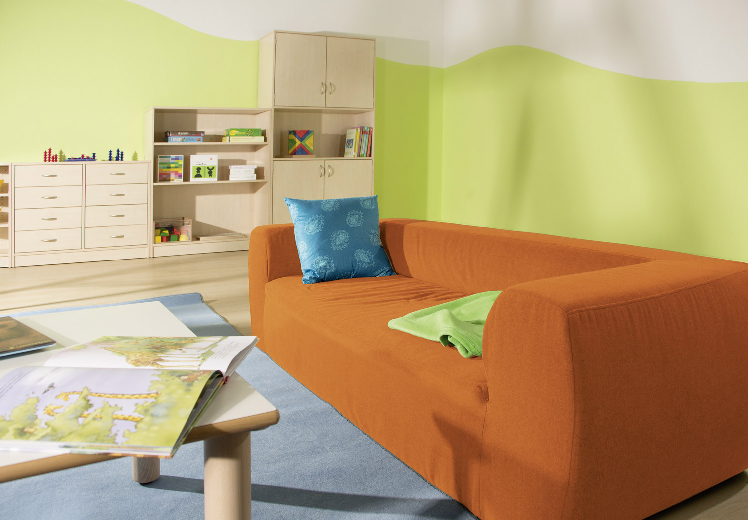 Sofa Rollo Kiga orange uni