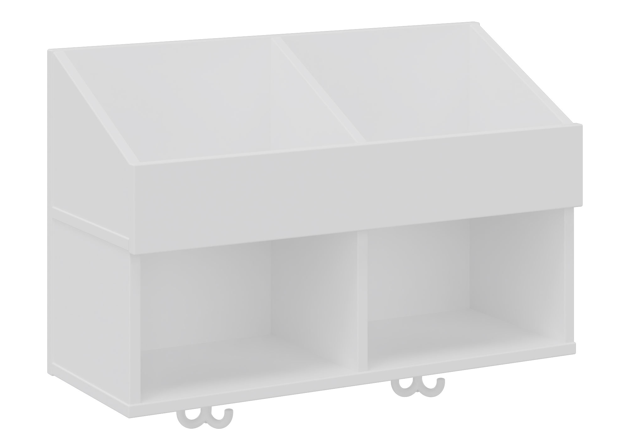 hej Hängegarderobe P mit 31,2 cm Fachbreite, 2 Fächer mit Ablagen