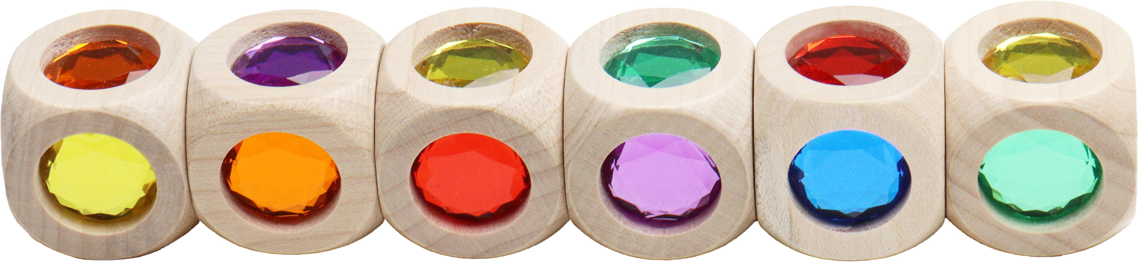 Regenbogenwürfel-Set mini