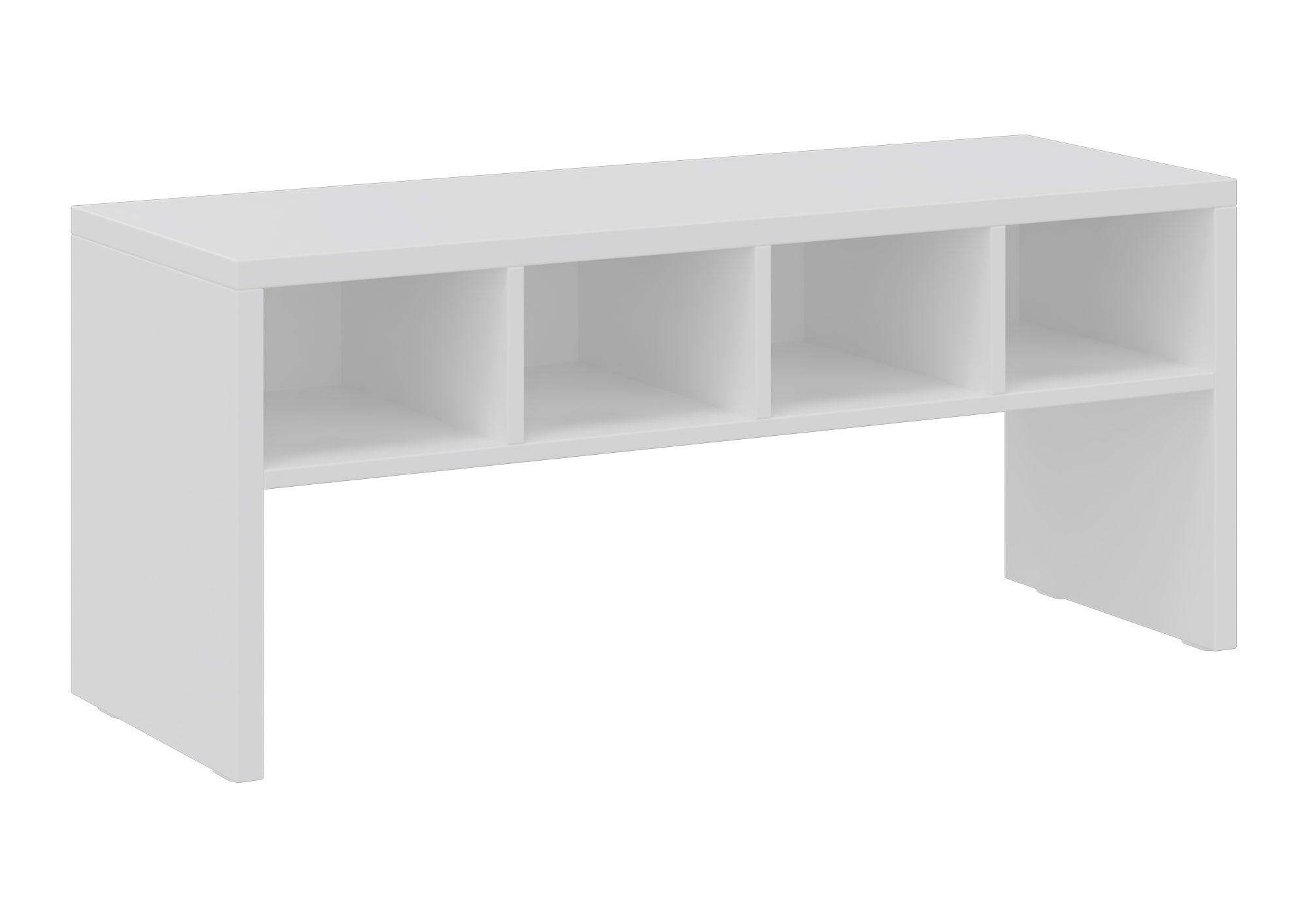 hej Garderobenbank T mit Fächern Höhe 43 cm, Breite 100 cm, weiß Dekor