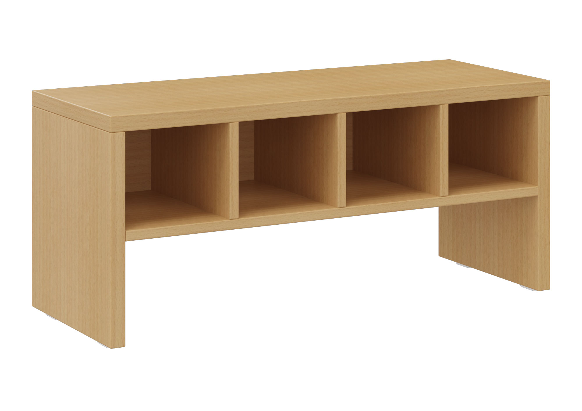 hej Garderobenbank T mit Fächern Höhe 35 cm, Breite 100 cm, Buche Dekor