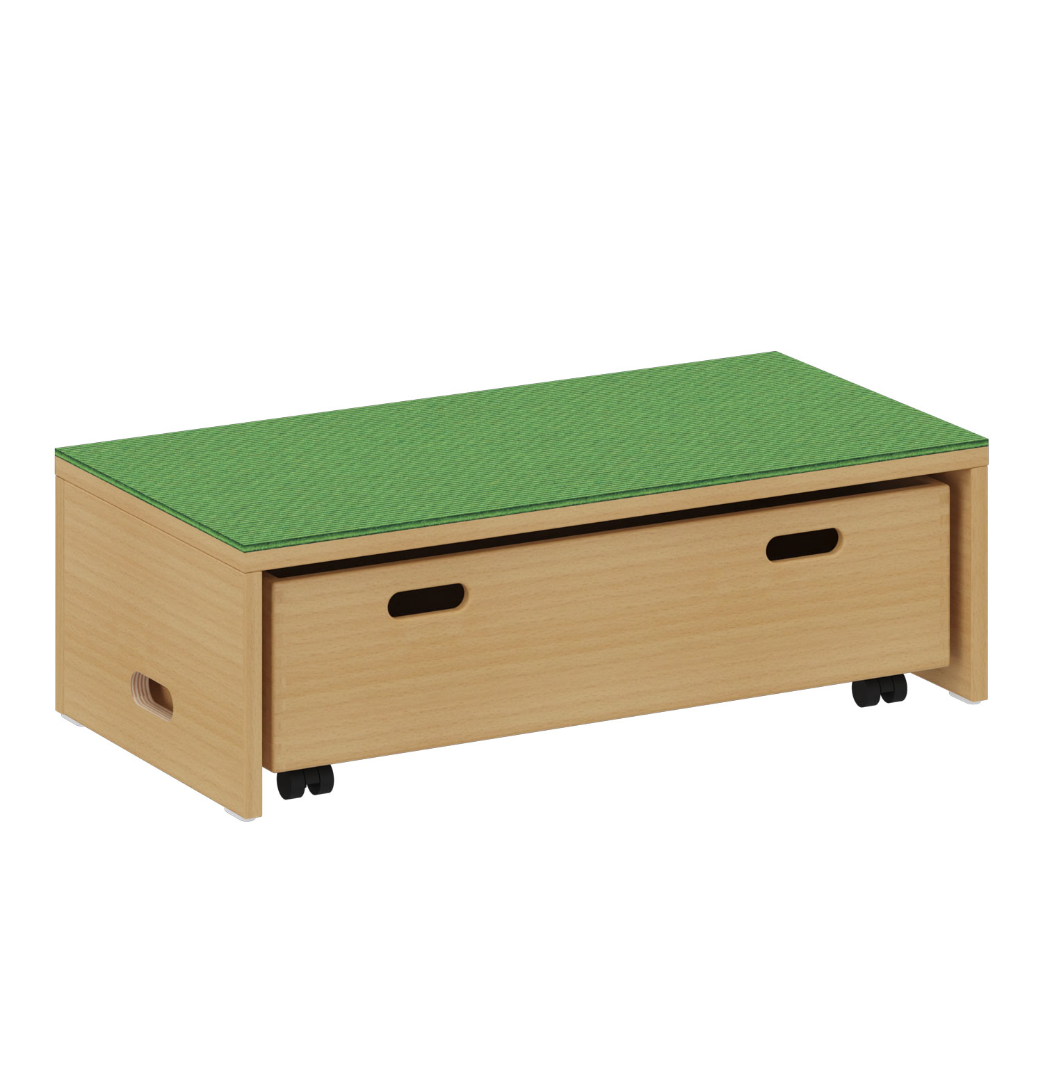 Spielpodest für Rollcontainer hellgrün