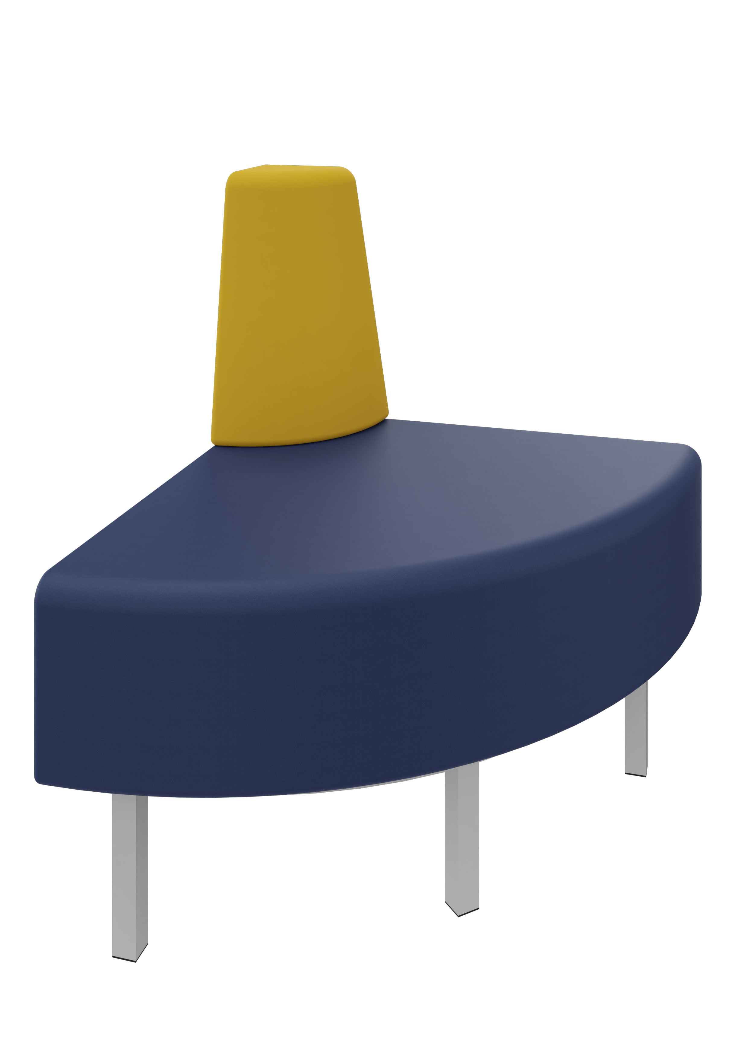 Litti Außeneckelement SOFTSKIN dunkelblau / gelb