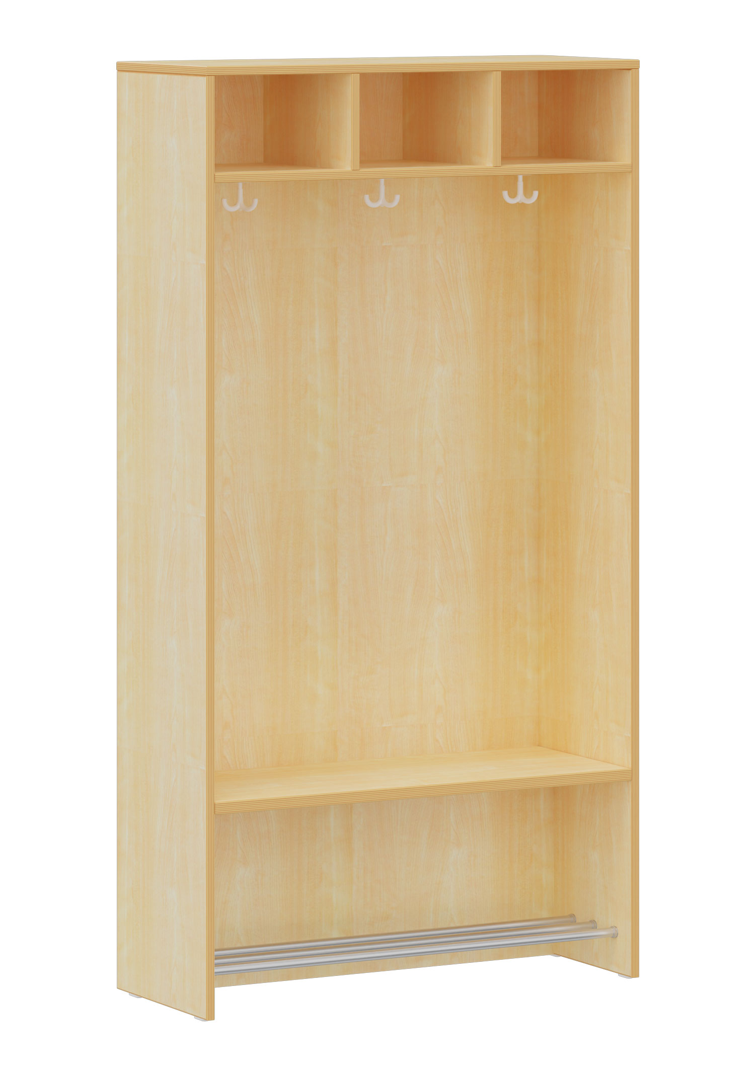 hej Regalgarderobe A mit 30,8 cm Fachbreite Größe 5, 3 Schrankfächer