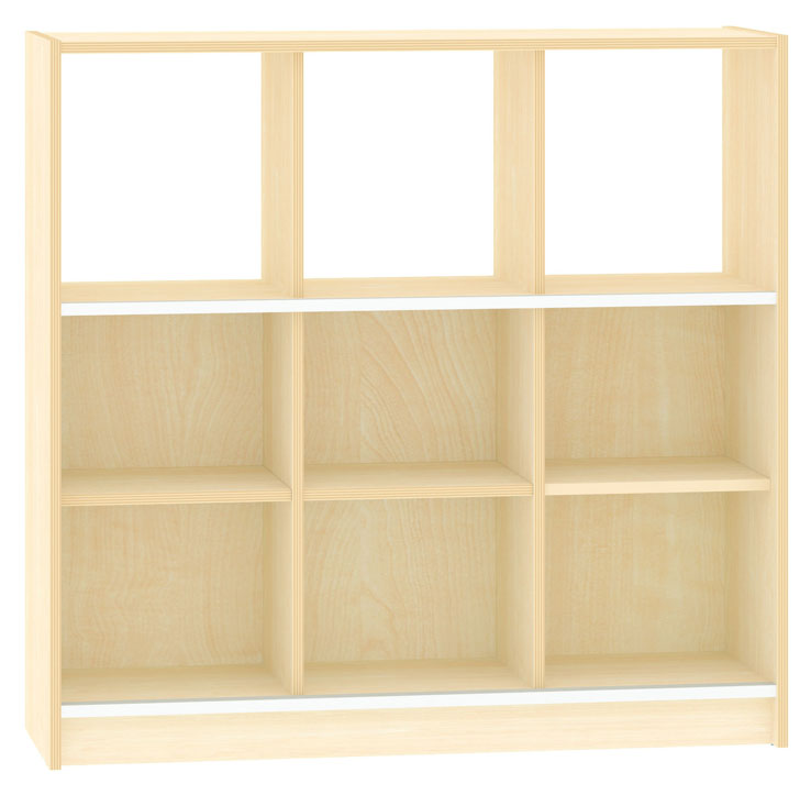Raumteilregal für Schiebetür, Breite 125 cm