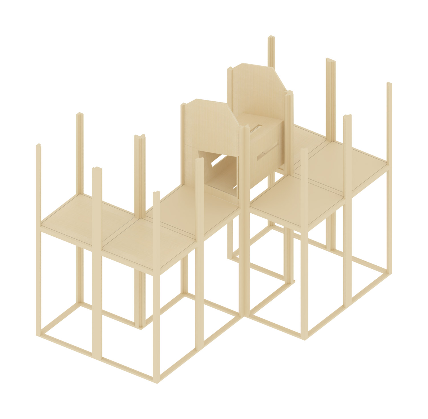 Gerüst "Abenteuer mit Tunnel" hoch Gerüst "Abenteuer mit Tunnel" hoch