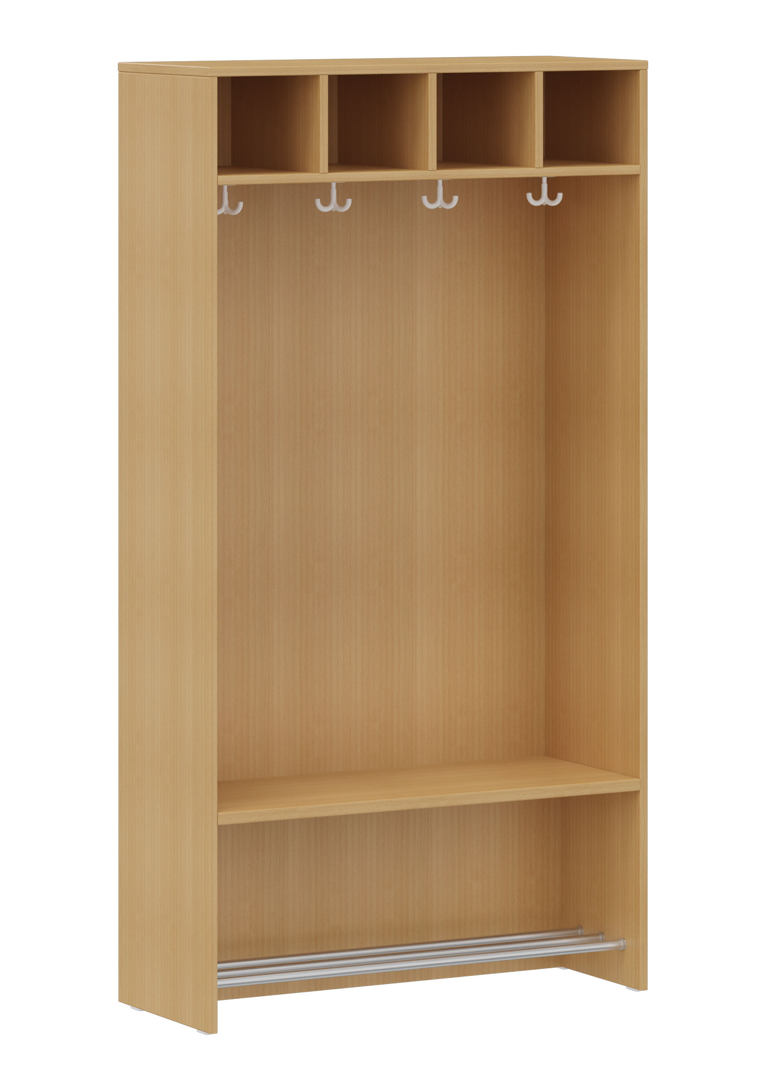 hej Regalgarderobe A mit 22,6 cm Fachbreite Größe 5, 4 Schrankfächer