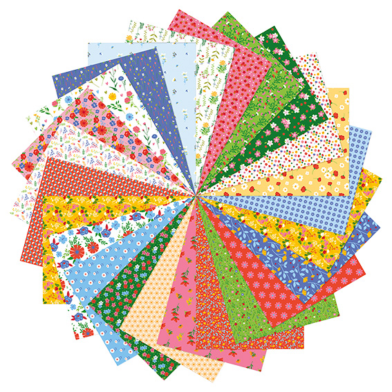 Blumenpapier Set