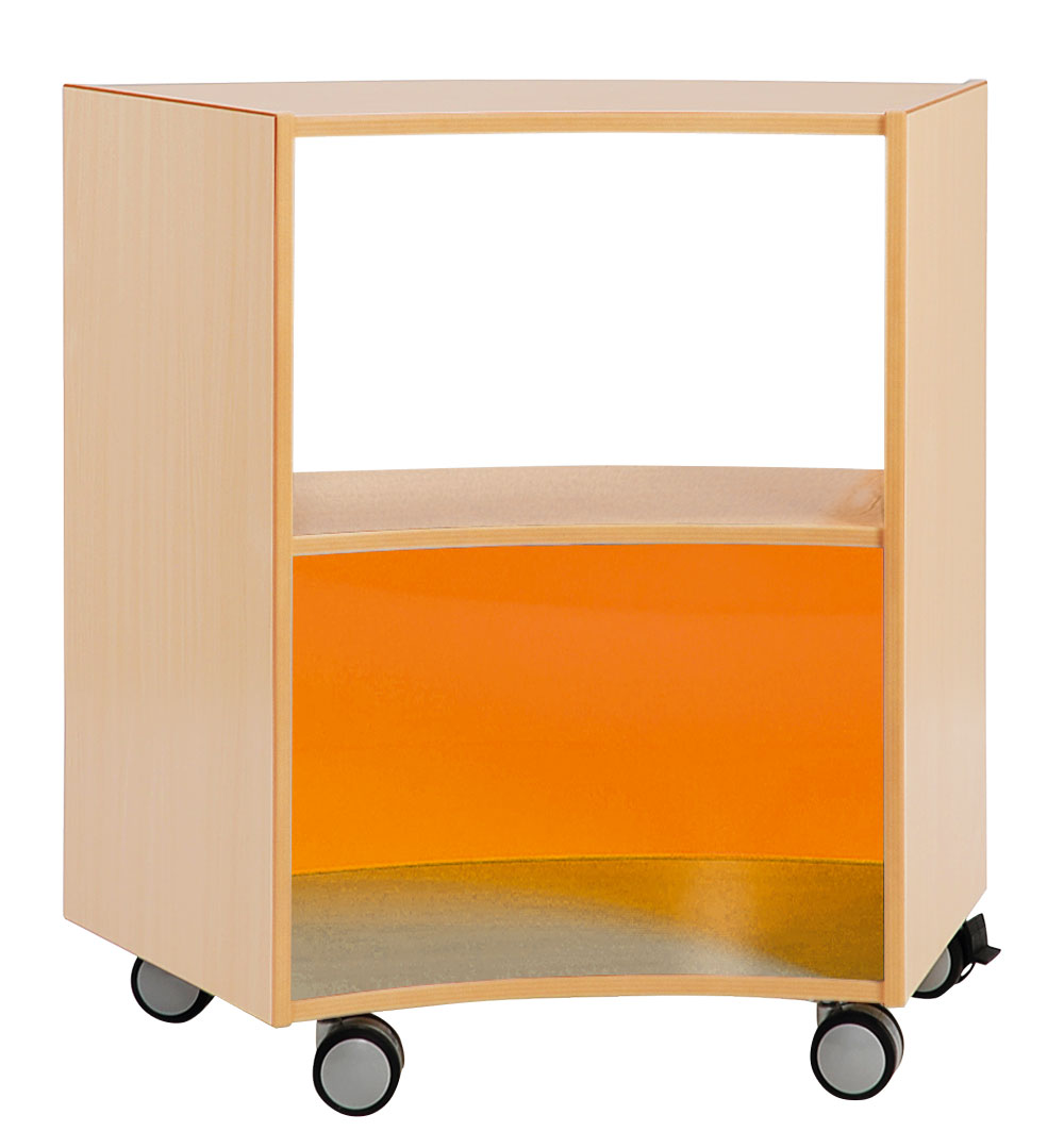 Bogenregal Achtelkreis, Rückwand außen