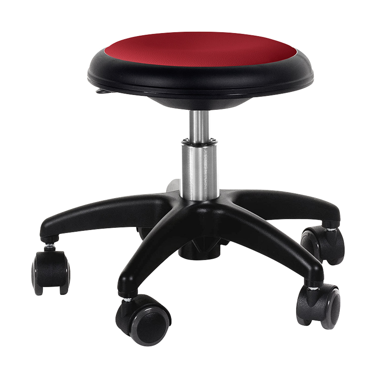 Rollhocker ohne Rückenlehne