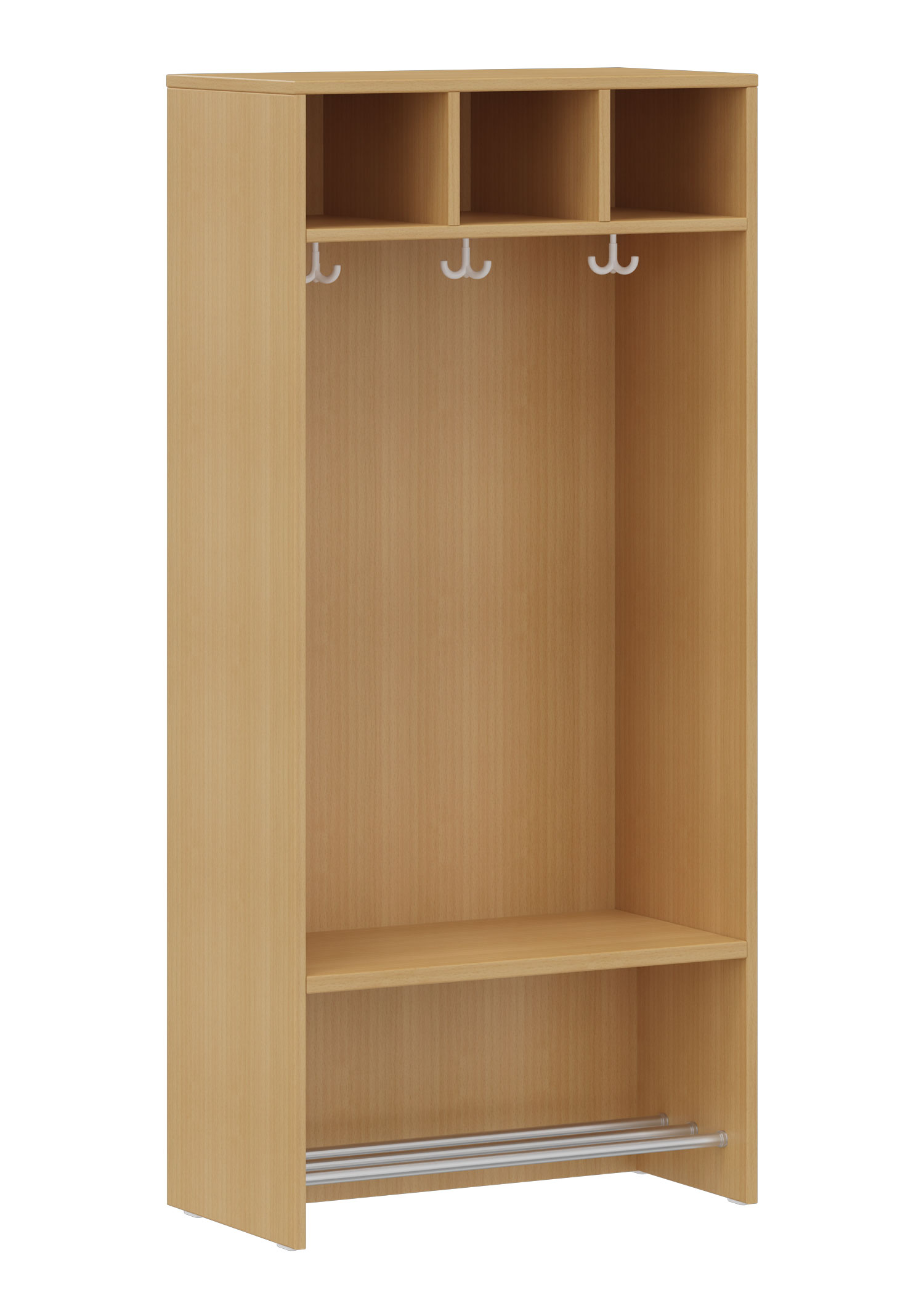 hej Regalgarderobe A mit 22,6 cm Fachbreite Größe 4, 3 Schrankfächer