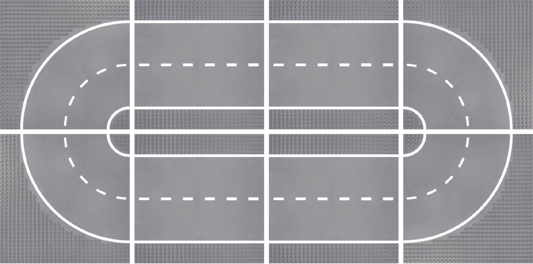 Klemmbaustein Bauplatten Straße