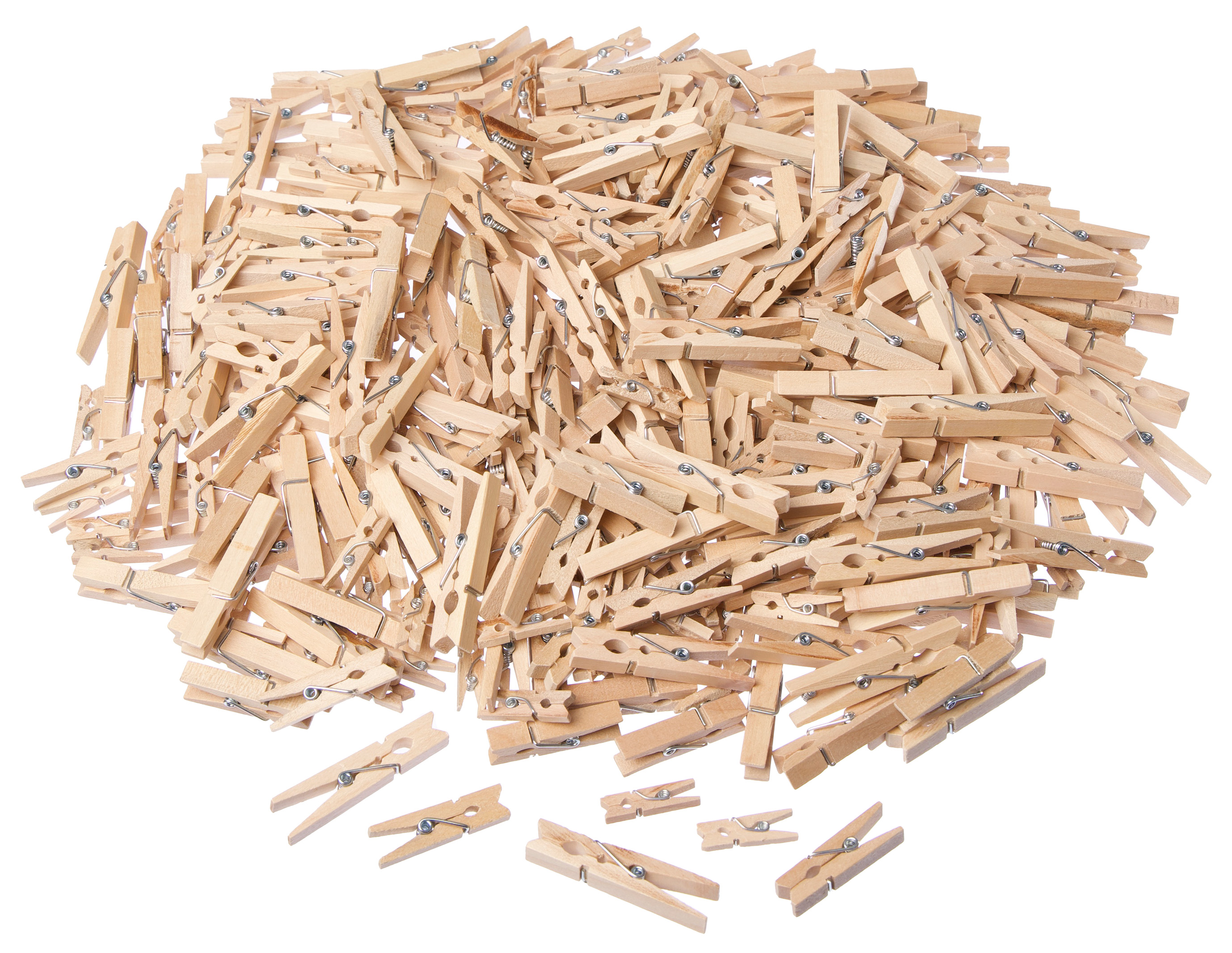 Holzklammern Jumbo Natural